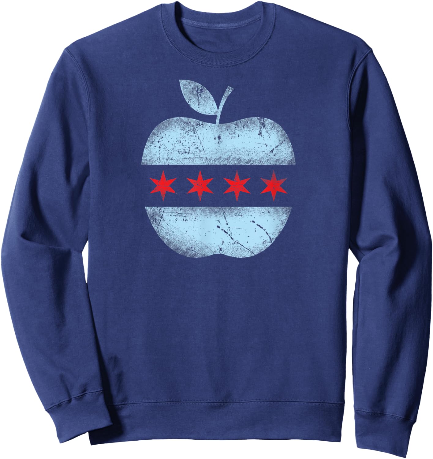 Chicago Flag Teacher School Cute Women Girls Kids Sweatshirt - Sweatshirt | Navy