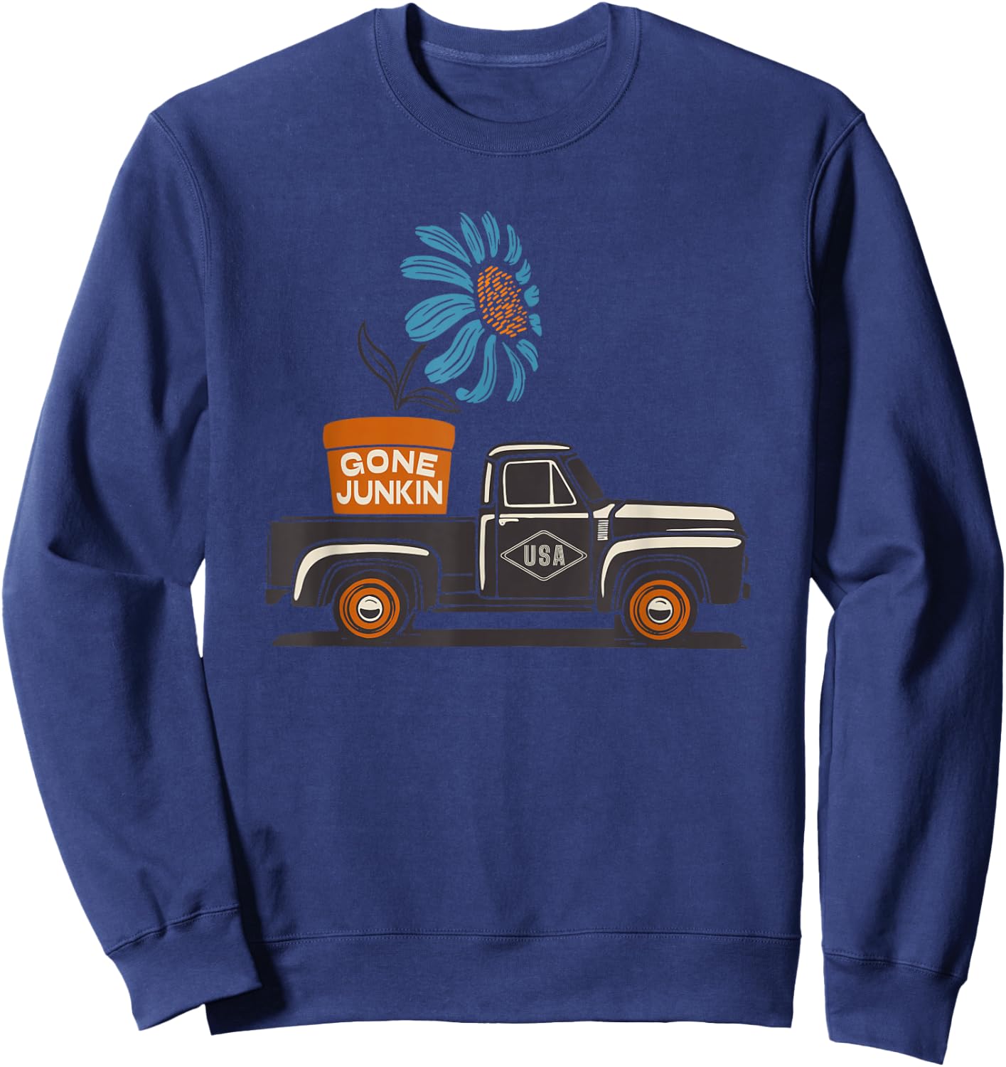 Gone Junkin - Antique & Junk Lovers - Thrifting Sweatshirt - Sweatshirt | Navy