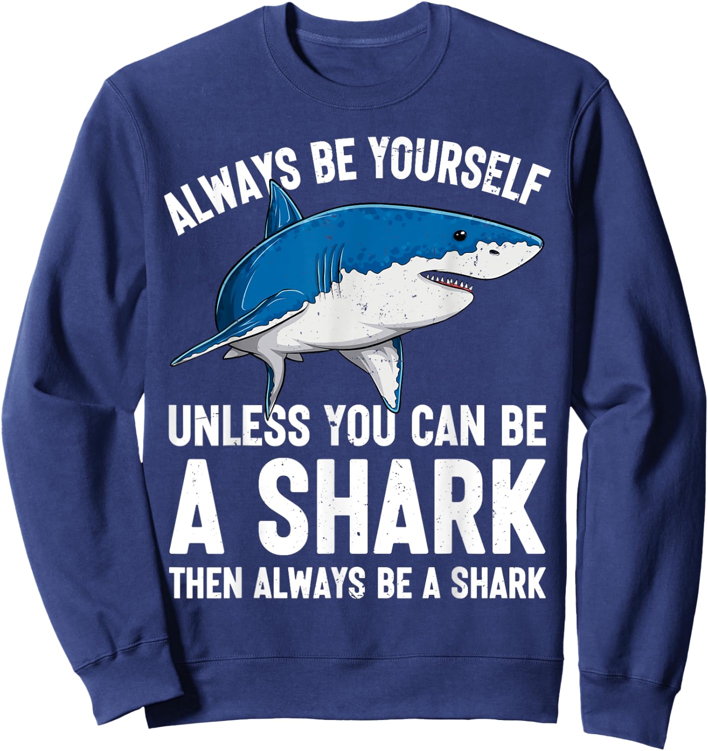 Shark Biology Ocean Wildlife Cool Sharks Lover Sweatshirt - Sweatshirt | Navy