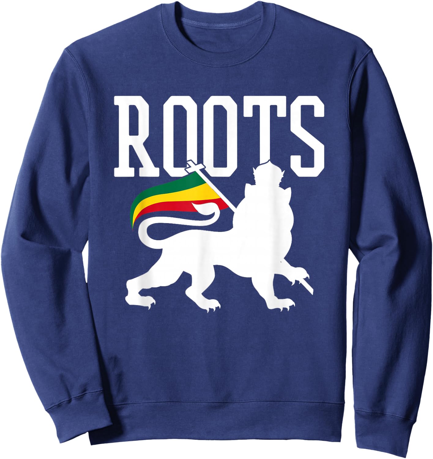 Reggae Roots Lion Of Judah Rastafari Rasta Music Gift Sweatshirt - Sweatshirt | Navy