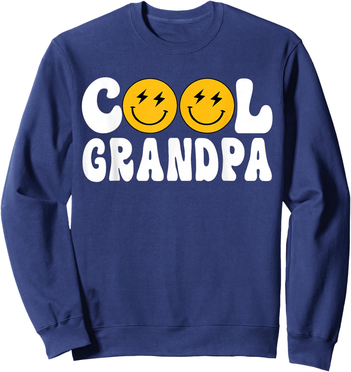 Grandpa One Happy Dude Birthday Theme Family Matching Sweatshirt - Sweatshirt | Navy