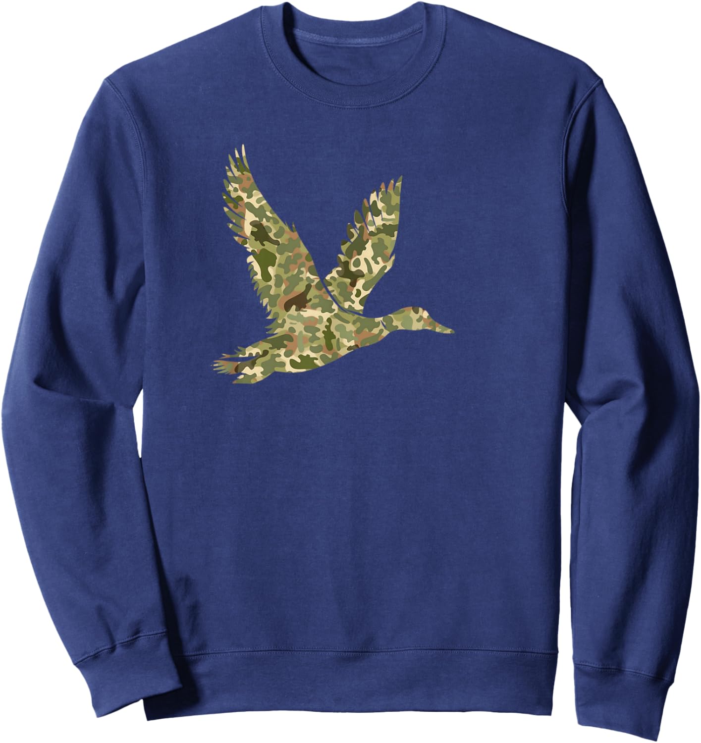 Southern Hunting Dog Duck Camo Vintage Hunter Gifts Sweatshirt - Sweatshirt | Navy