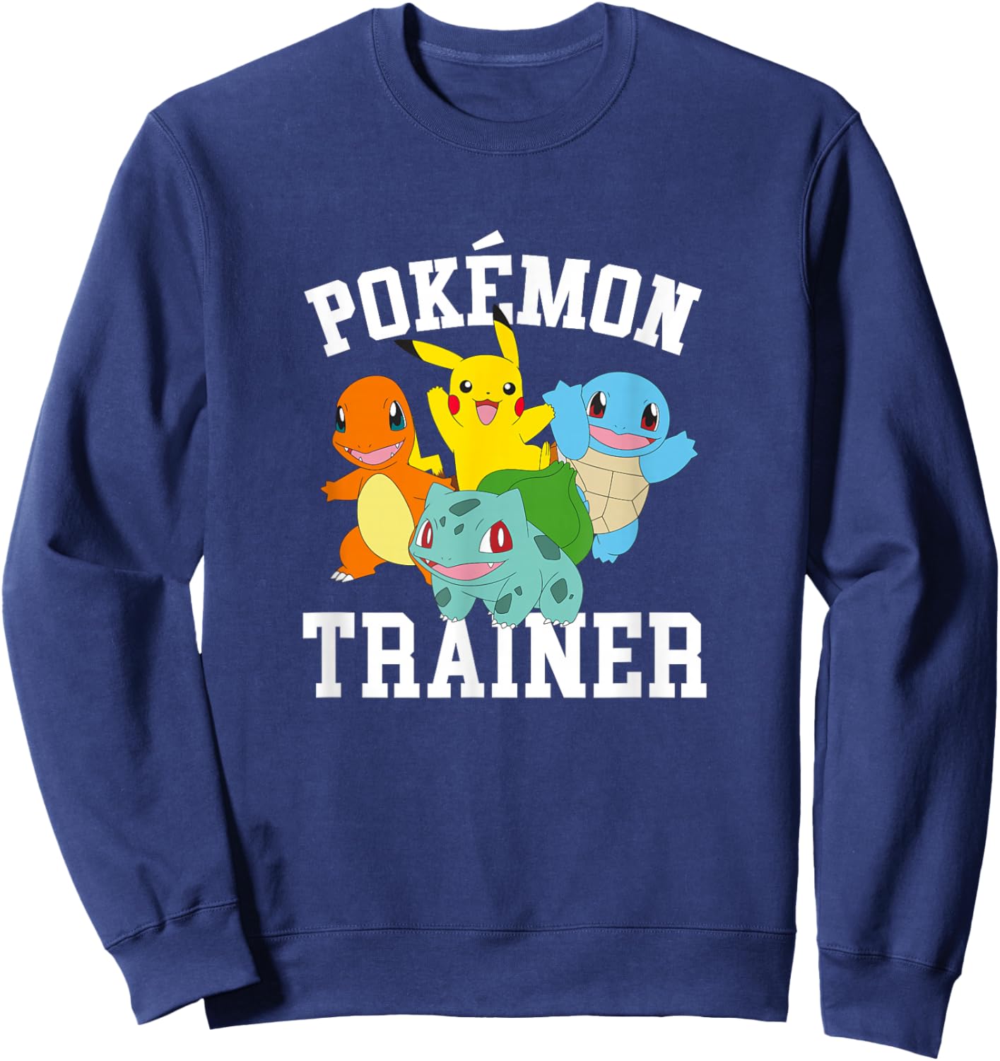 Pokémon Trainer Kanto Starters Vintage Portraits Sweatshirt - Sweatshirt | Navy