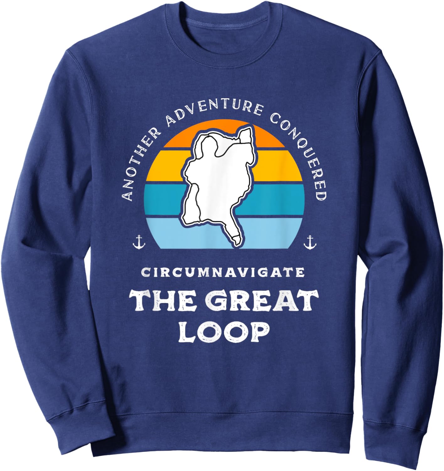Great Loop Challenge Looper Adventure Conquered Sweatshirt - Sweatshirt | Navy
