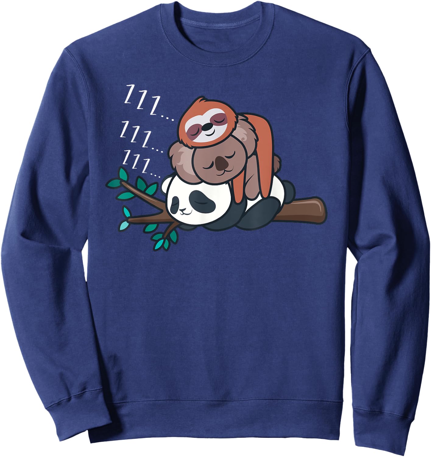 Panda Shirt Men Women Kid Panda Lover Gift Panda Koala Sloth Sweatshirt - Sweatshirt | Navy