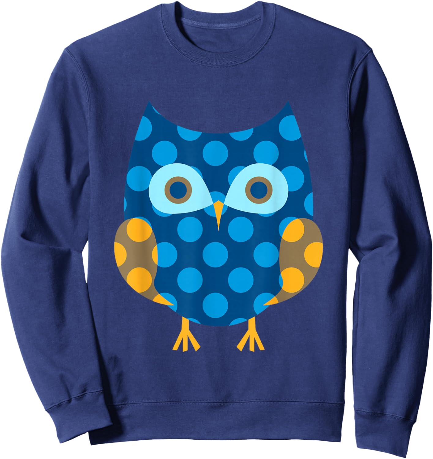 Dot Day Dotted Owl Colorful Make Mark Men Women Kids Teacher Sweatshirt - Sweatshirt | Navy