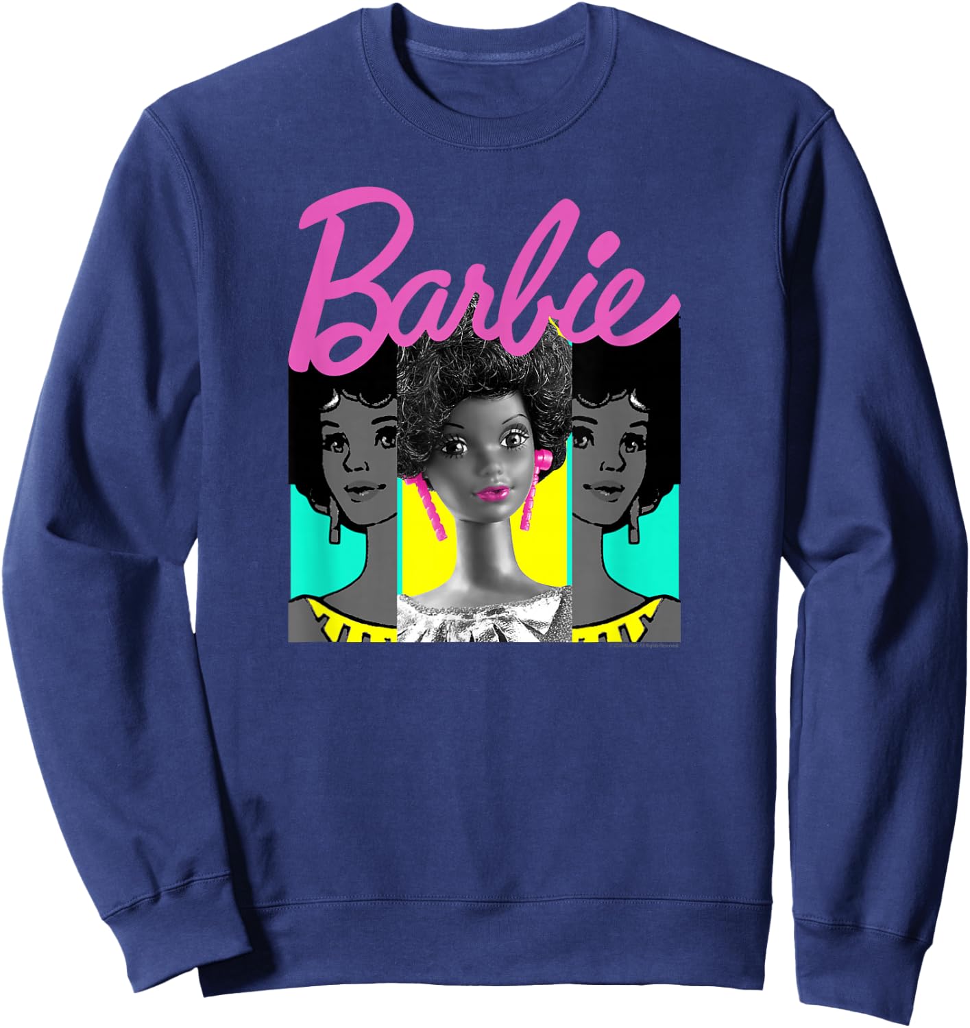 Barbie - Afro Barbie Trio Sweatshirt - Sweatshirt | Navy