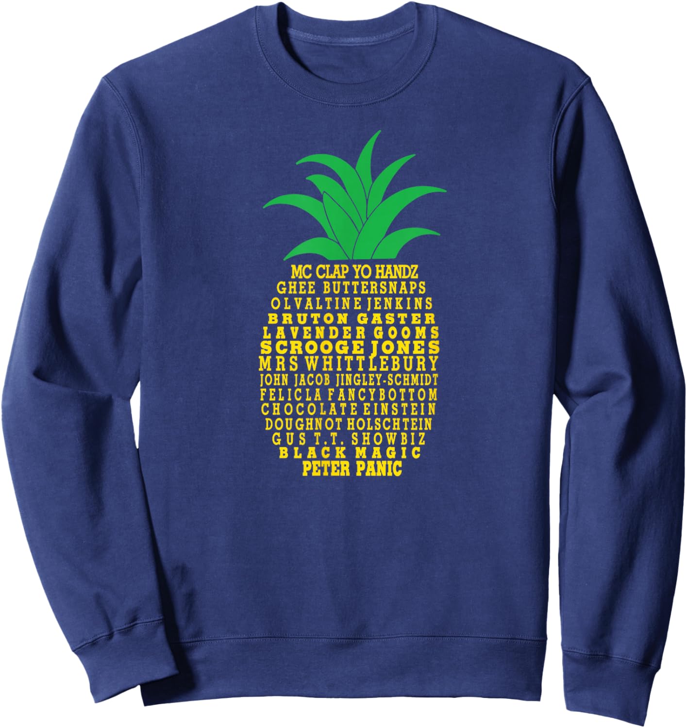 Nicknames of Gus Vintage Psych Pineapple Harajuku Lover Sweatshirt - Sweatshirt | Navy