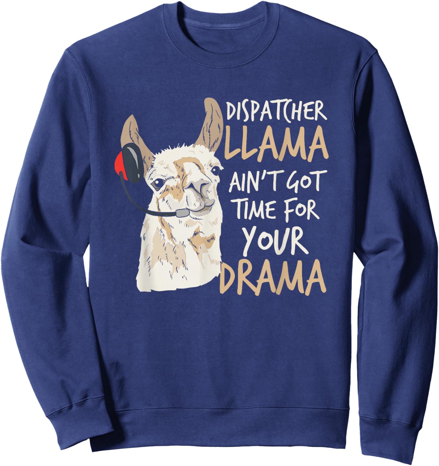 911 Dispatcher & 911 Operator Gift First-Responder Sweatshirt - Sweatshirt | Navy