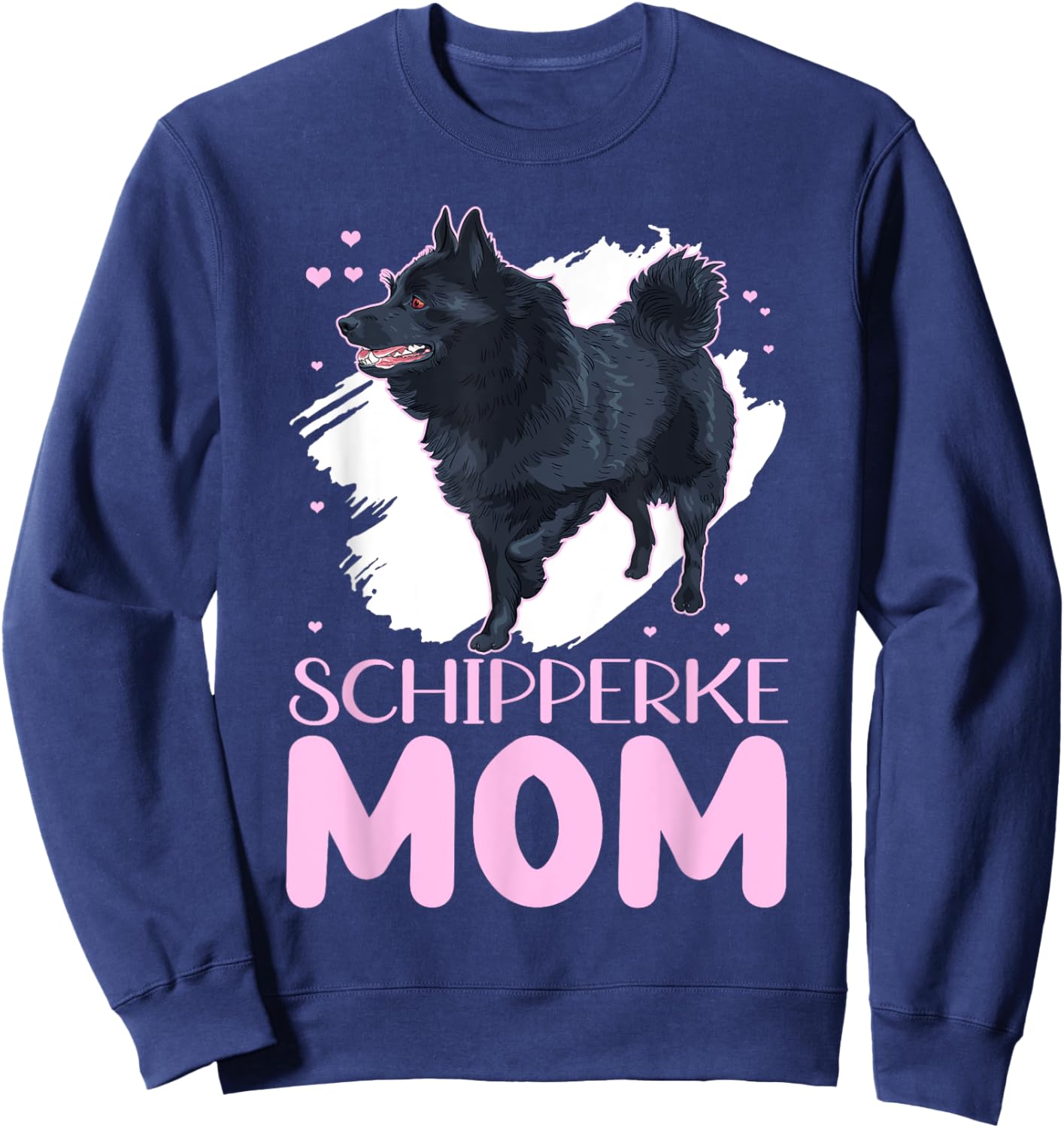 Schipperke Mom Schipperkes Dog Owner Schipperke Women Sweatshirt - Sweatshirt | Navy