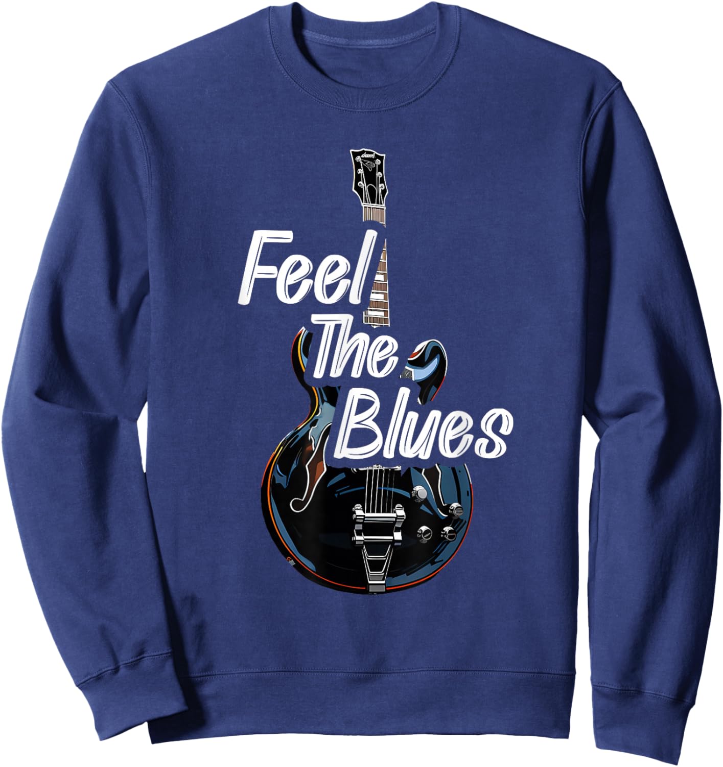 Blues Guitar Musicians Blues Music Sweatshirt - Sweatshirt | Navy