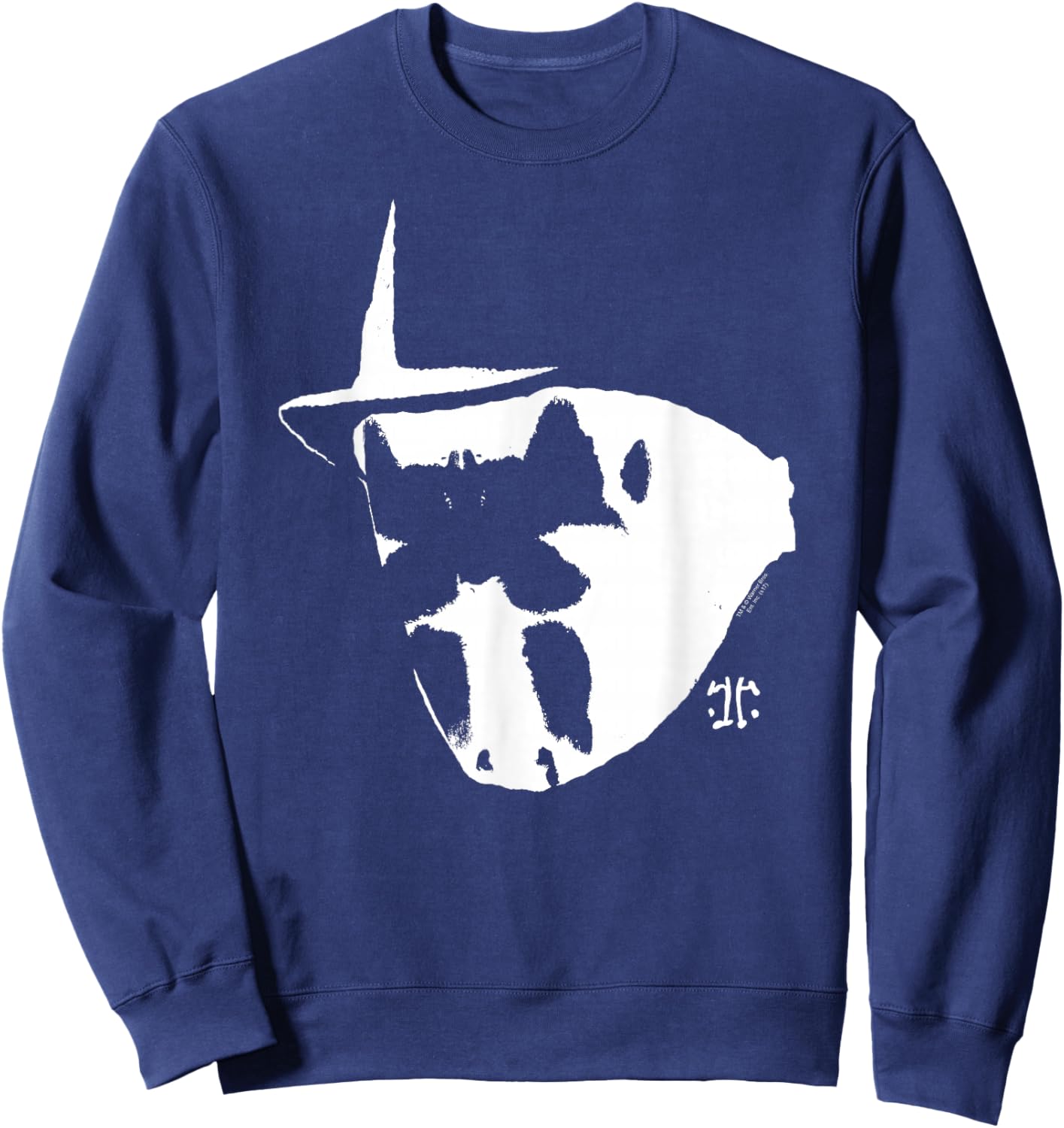 Watchmen Rorschach Mask and Symbol Sweatshirt - Sweatshirt | Navy