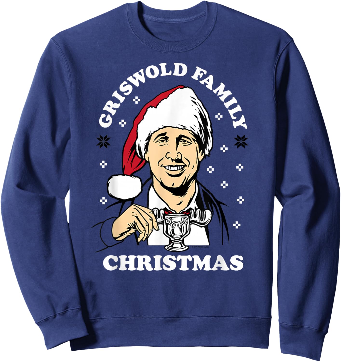 National Lampoon's Christmas Vacation - Moose Sweatshirt - Sweatshirt | Navy