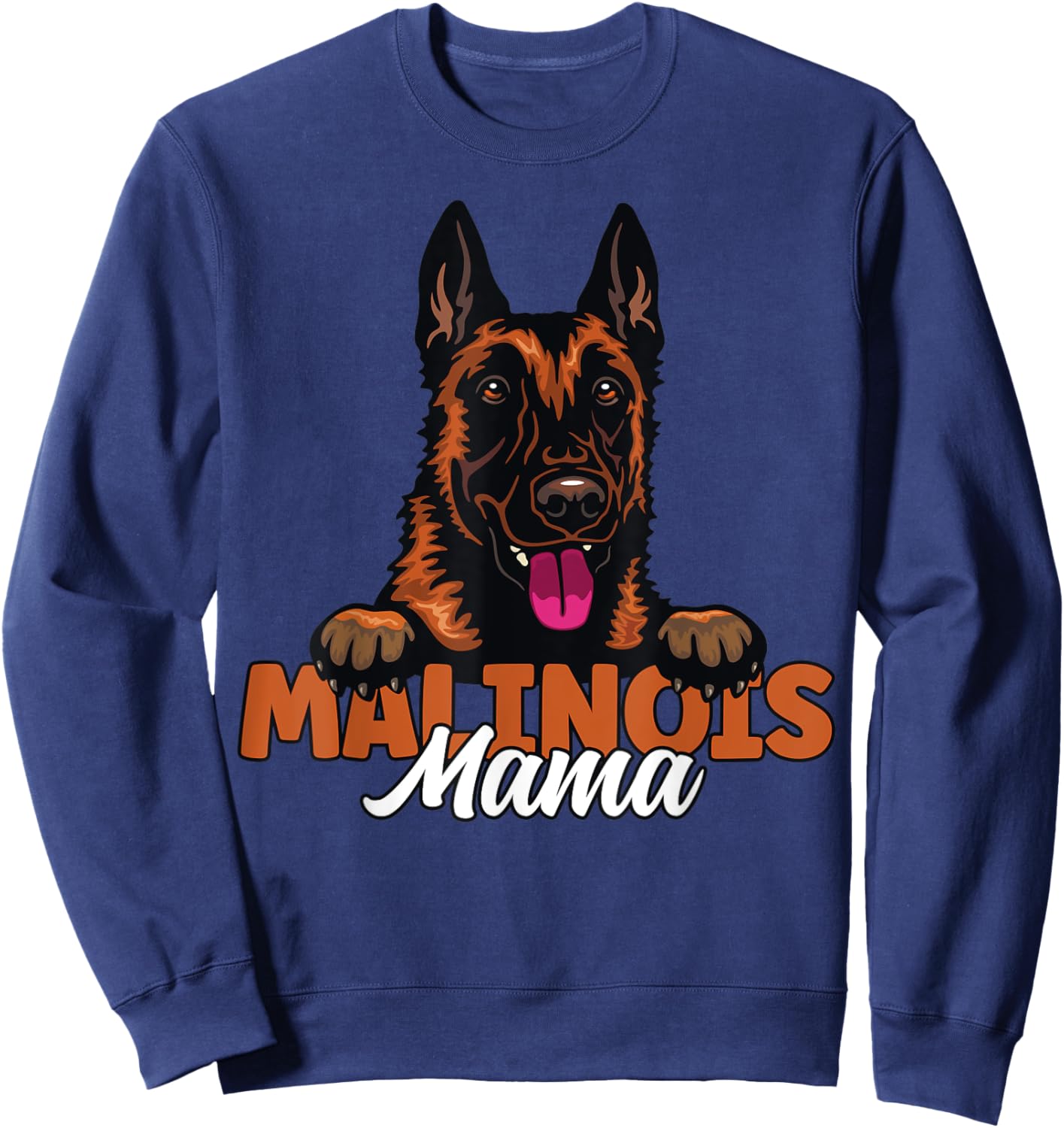 Belgian Malinois Mama Dog Lover Malinois Dog Mother Dog Mom Women Kids Sweatshirt - Sweatshirt | Navy