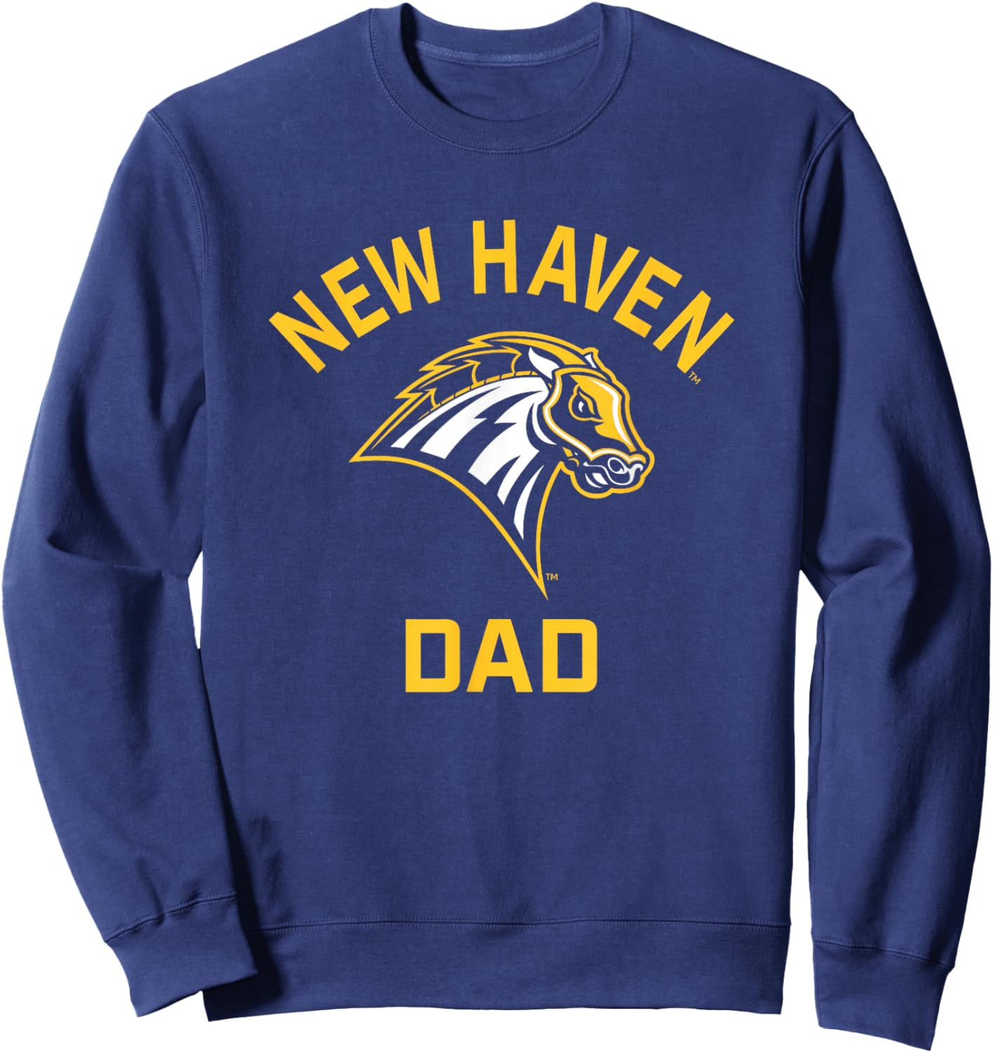 University of New Haven UNH Chargers Arched Dad Sweatshirt - Sweatshirt | Navy