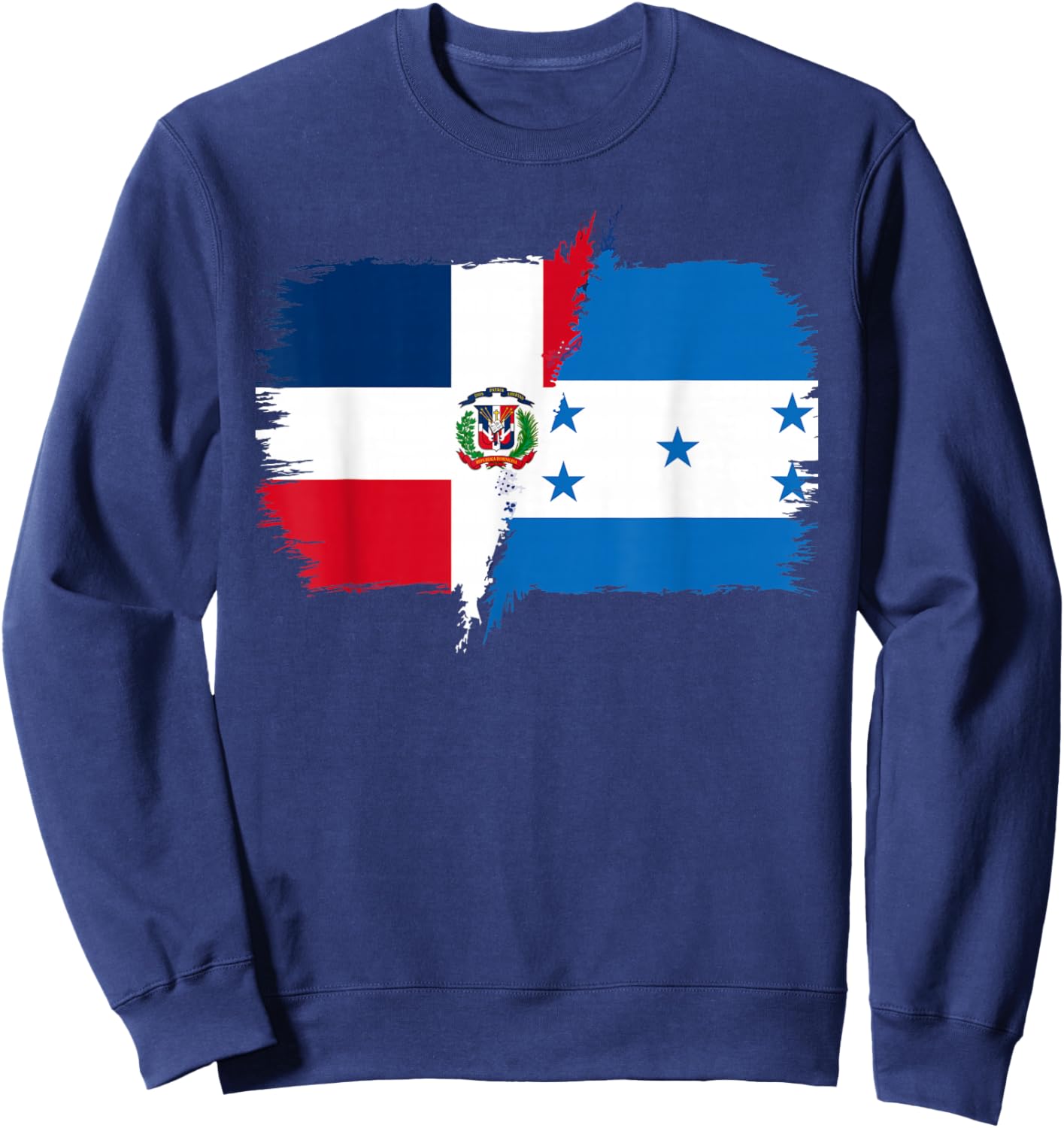 Half Dominican Half Honduran Dominican Republic Honduras Sweatshirt - Sweatshirt | Navy