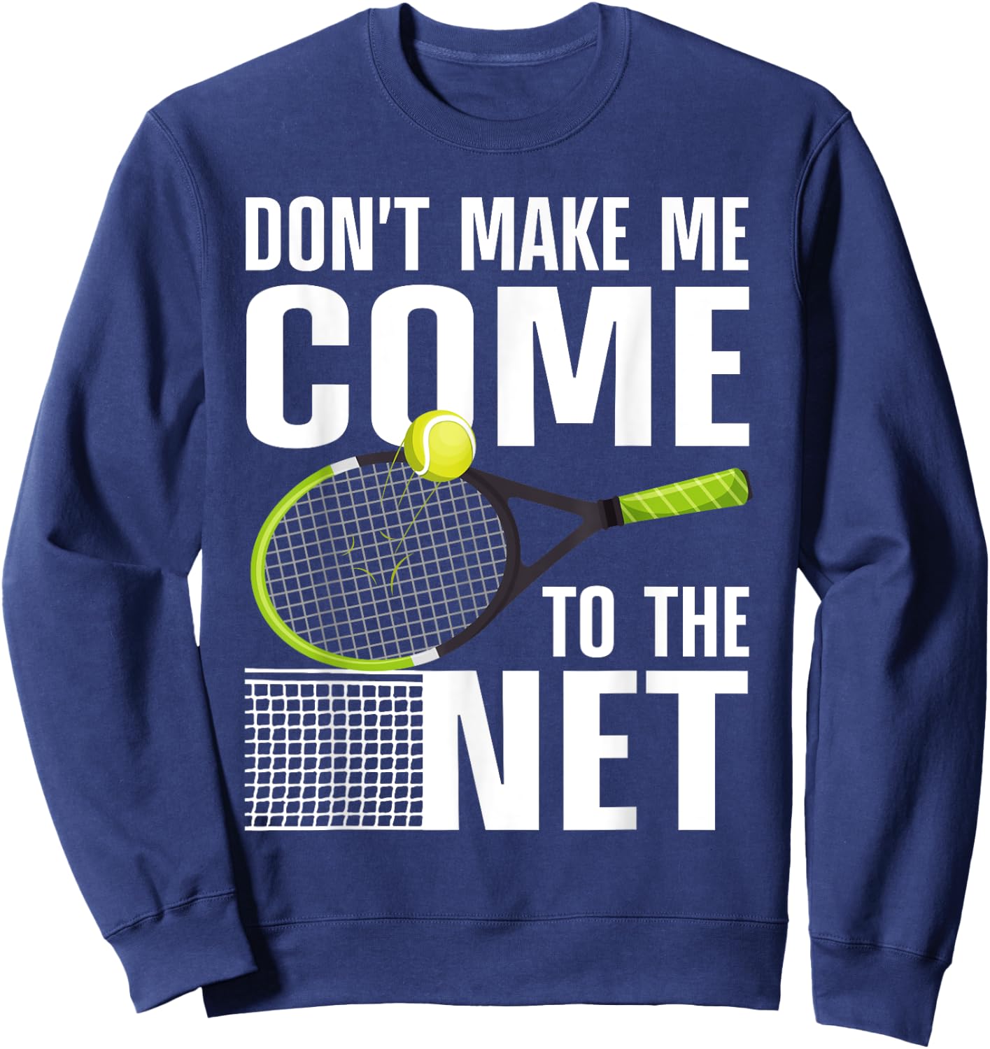 Funny Tennis Art Men Teens Tennis Player Lover Sweatshirt - Sweatshirt | Navy