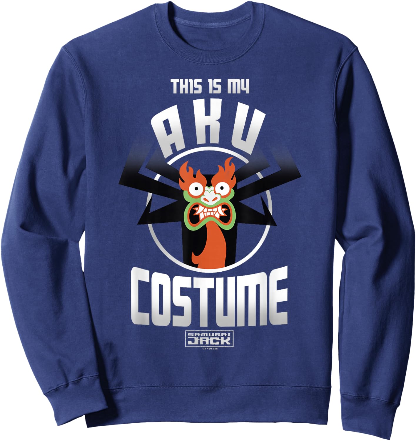 Samurai Jack Halloween This Is My Aku Costume Sweatshirt - Sweatshirt | Navy