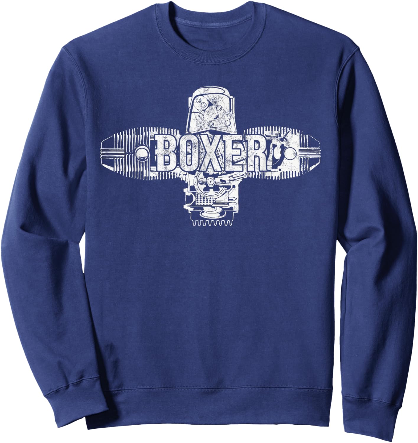 Boxer Engine R Series Two Cylinder Motorcycle Boxer Engine Sweatshirt - Sweatshirt | Navy