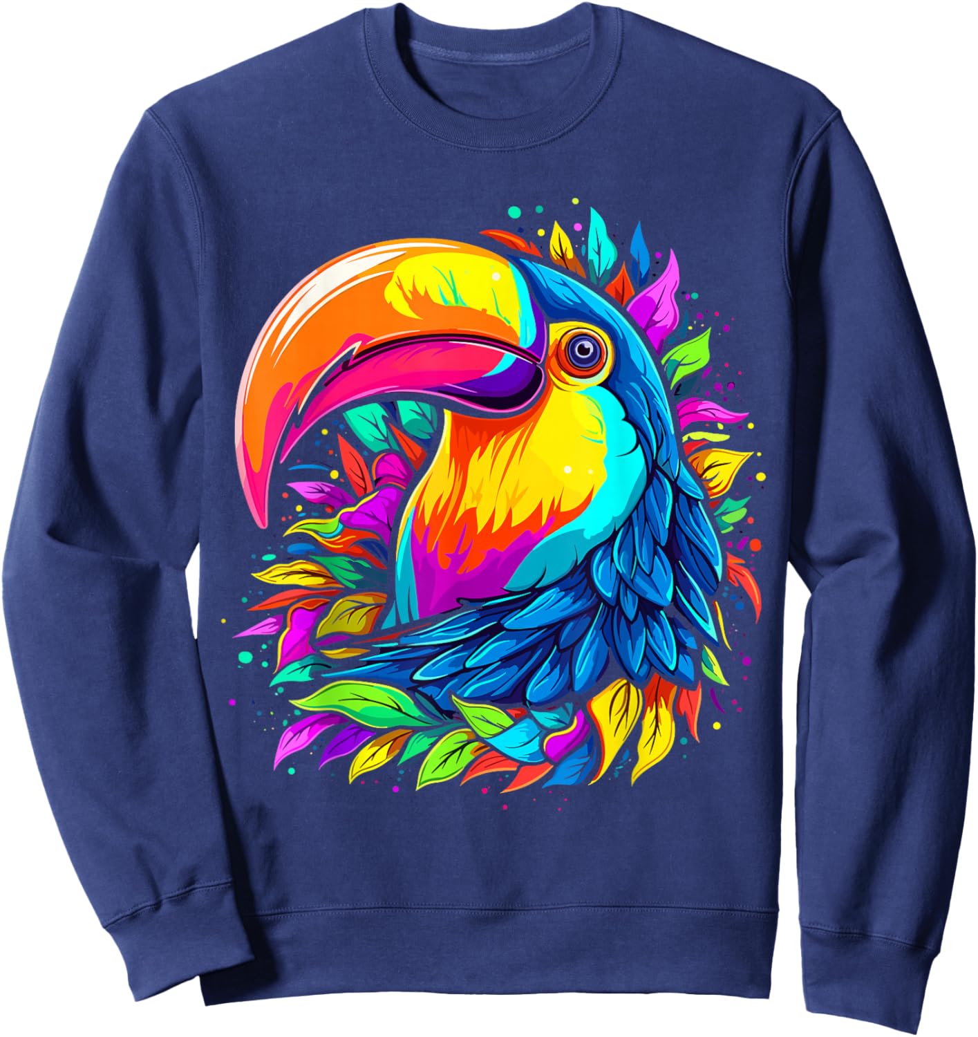 Colorful Toucan Sweatshirt - Sweatshirt | Navy