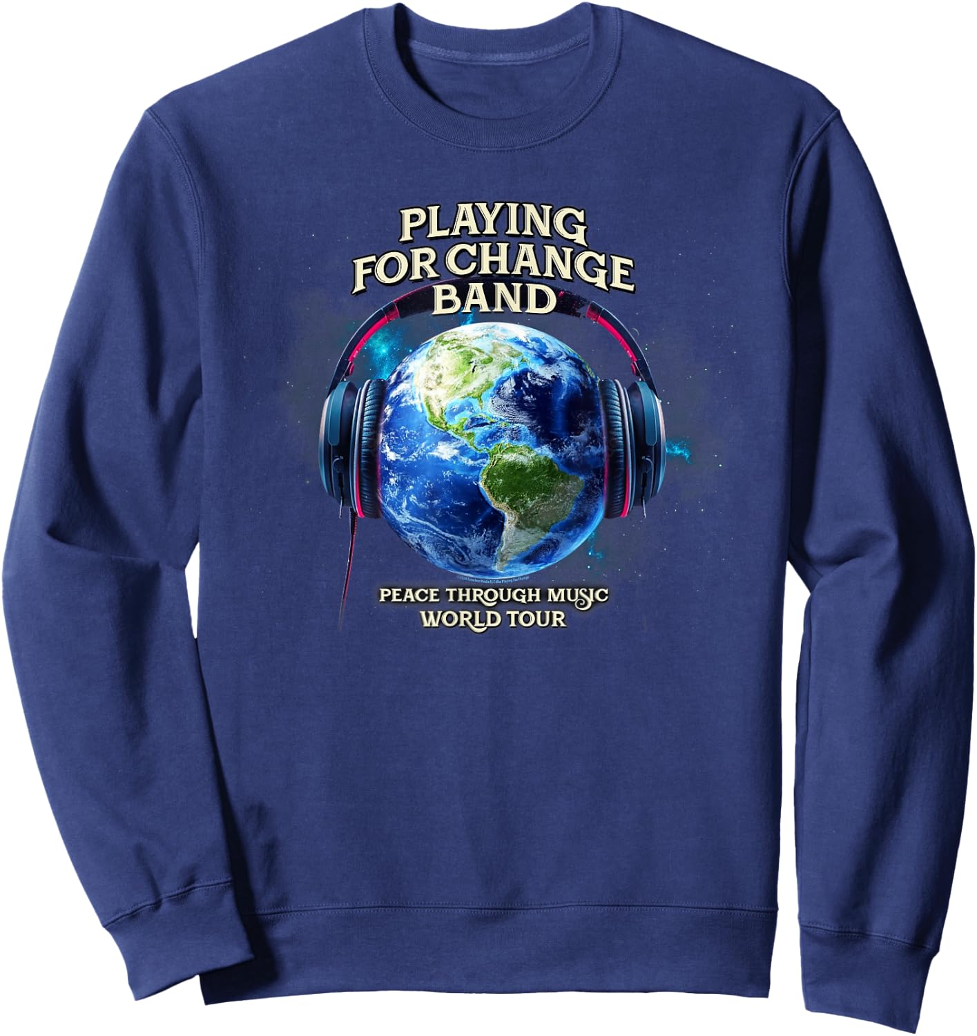 Playing for Change World Tour Globe Sweatshirt - Sweatshirt | Navy