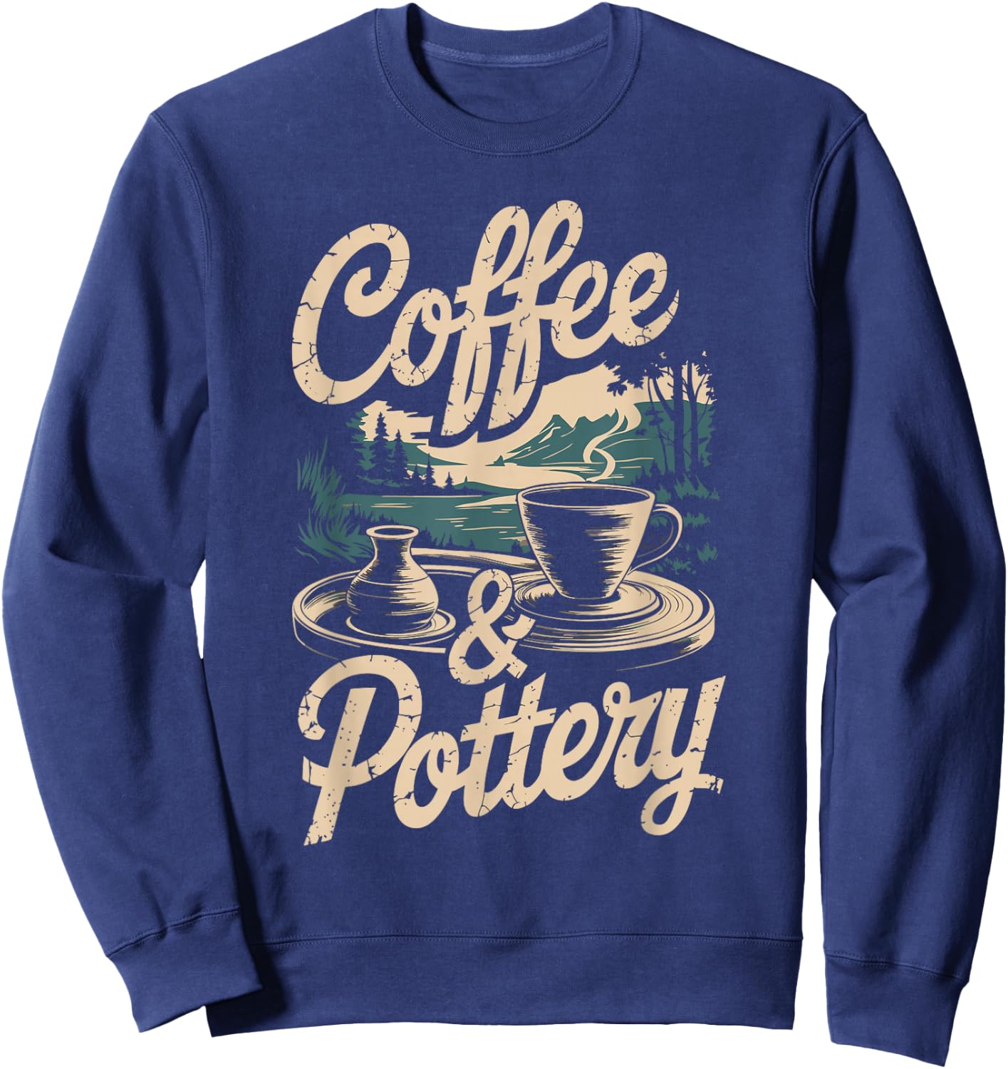 Coffee And Pottery Sweatshirt - Sweatshirt | Navy