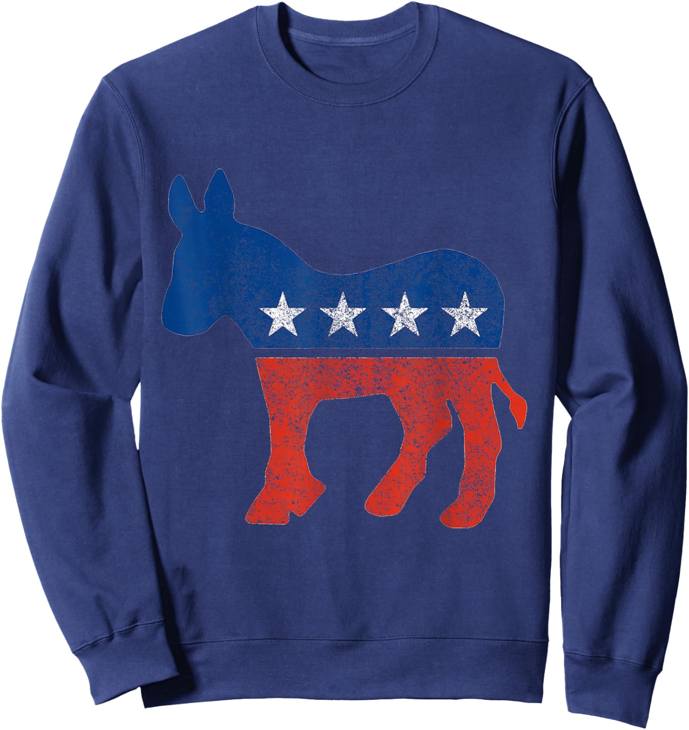 Democratic Donkey Democrat Sweatshirt - Sweatshirt | Navy