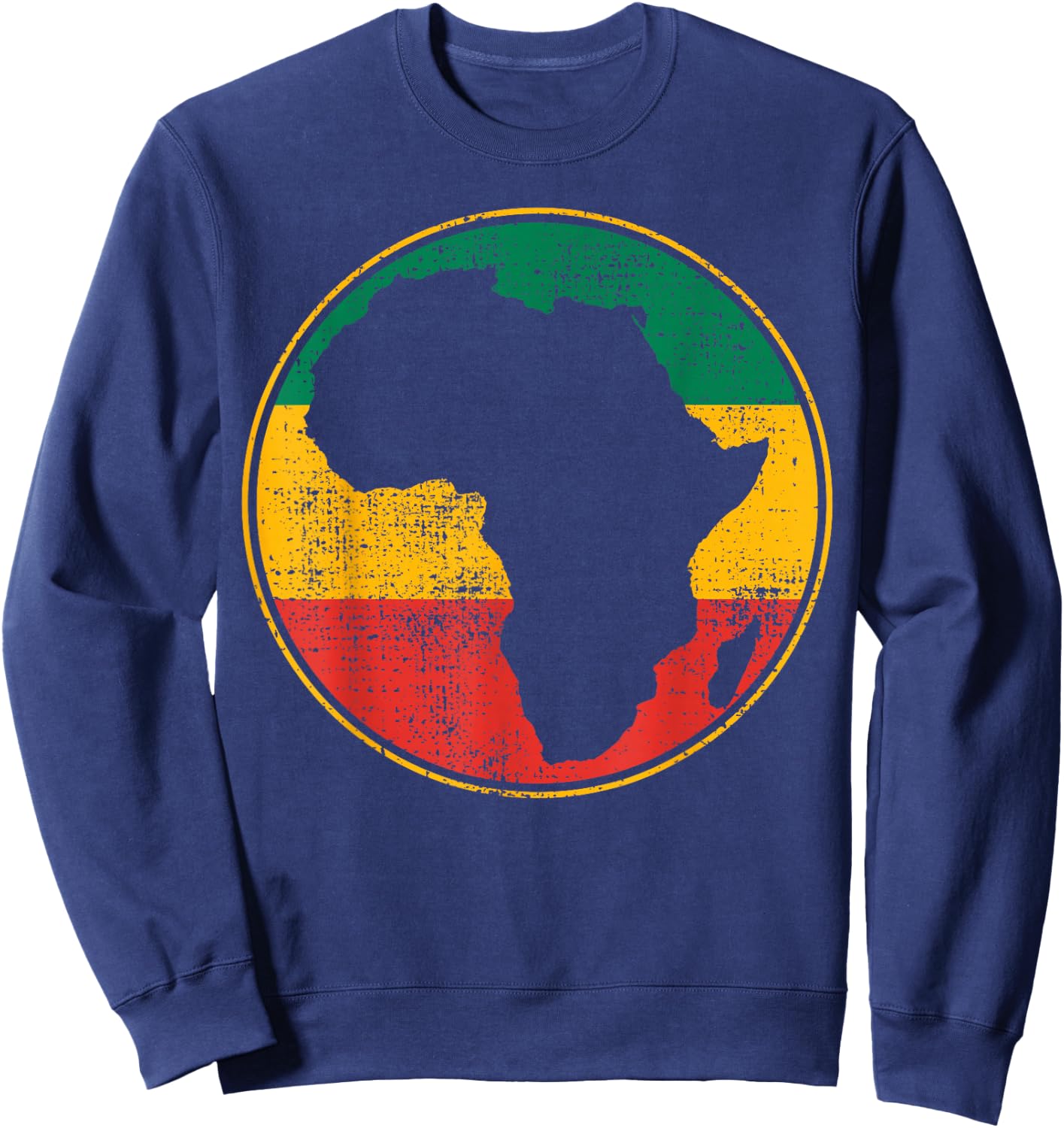 Africa Vintage Retro Map Tanzania Namibia Kenya Sweatshirt - Sweatshirt | Navy