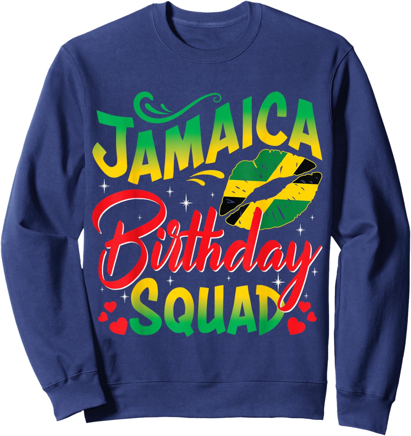 Jamaica Birthday Squad Girls Trip 2025 Women Vacation Party Sweatshirt - Sweatshirt | Navy