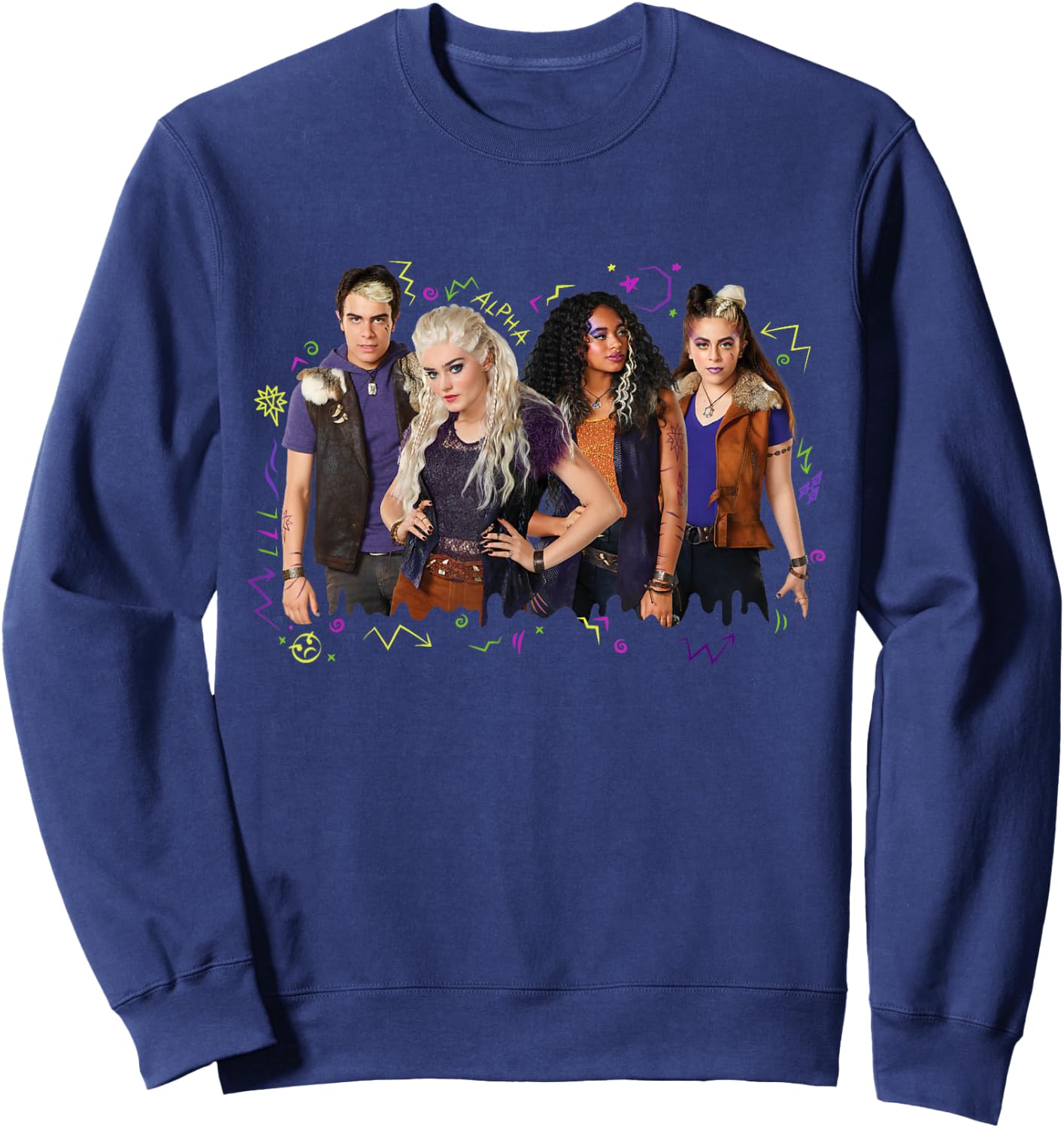 Disney Channel Zombies 2 Addison and Werewolves Sweatshirt - Sweatshirt | Navy