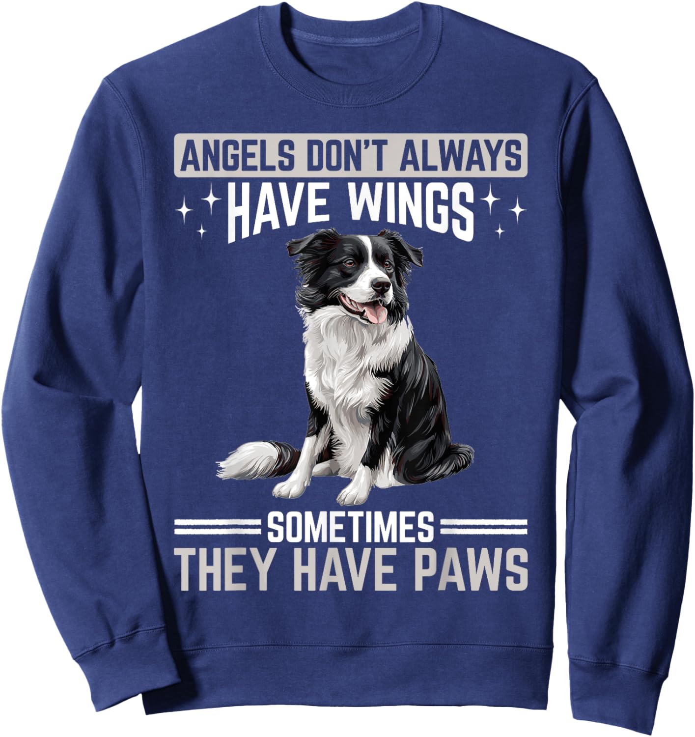 Border Collie Dog Owner Men Women Kids Sweatshirt - Sweatshirt | Navy