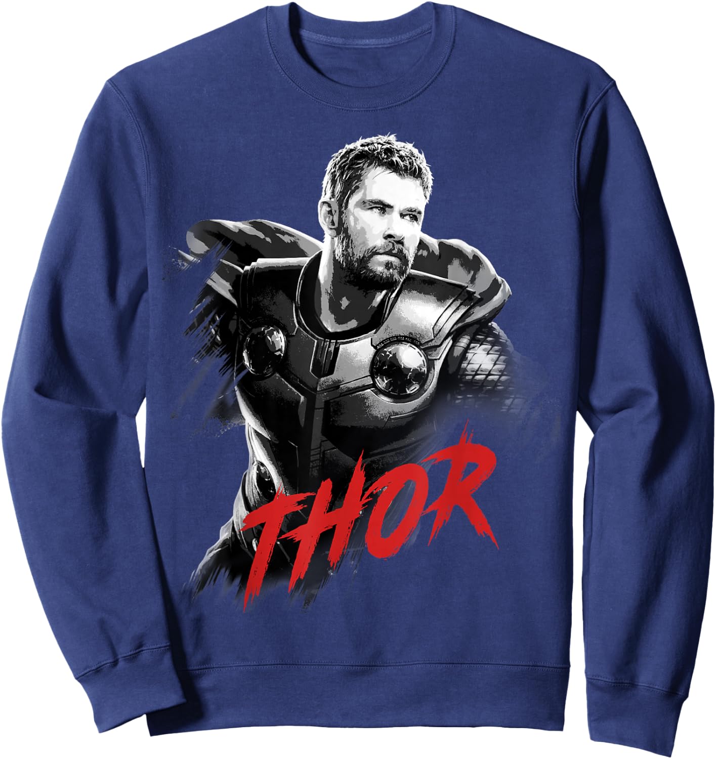 Marvel Avengers Endgame Thor Tonal Portrait Graphic Sweatshirt - Sweatshirt | Navy