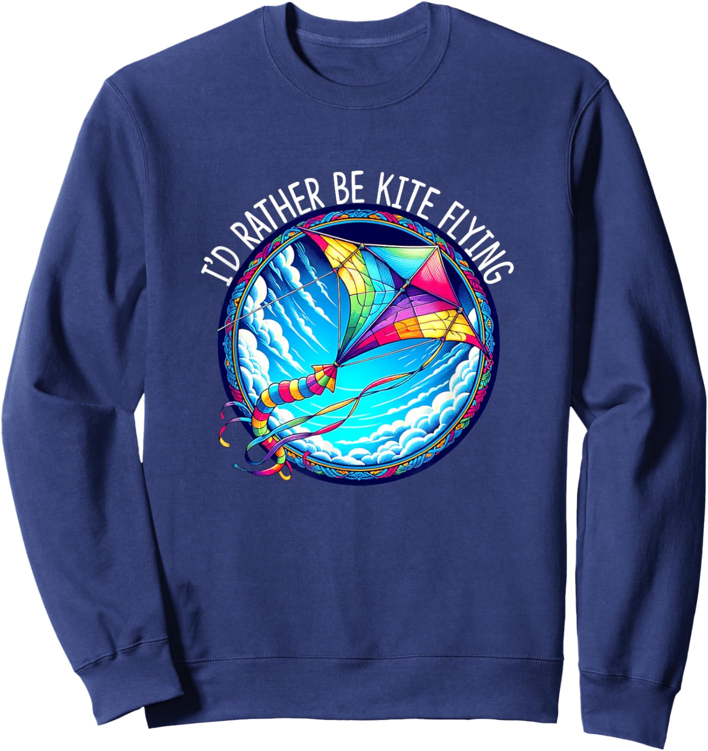 I'd Rather Be Kite Flying Sweatshirt - Sweatshirt | Navy