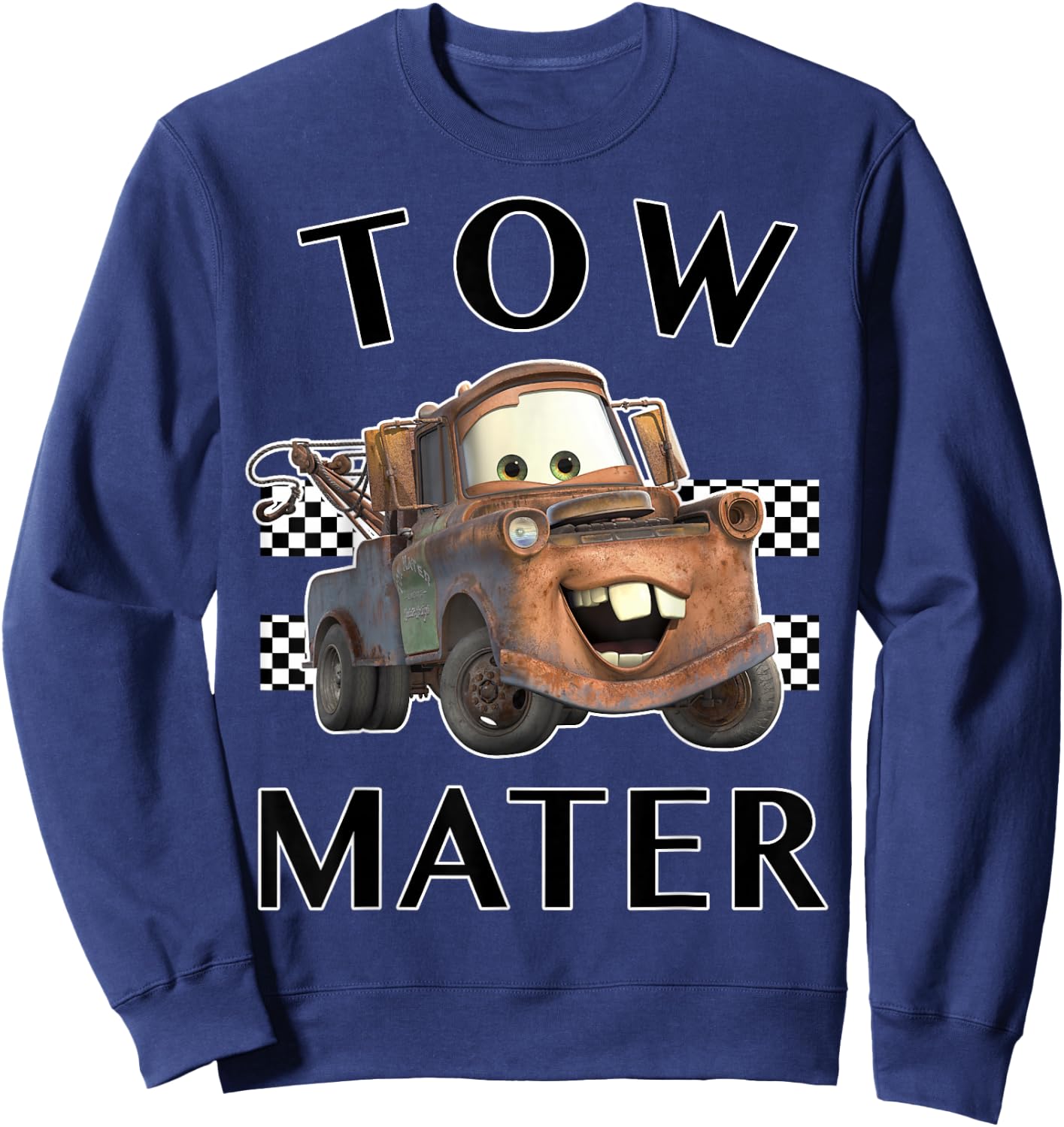 Disney Pixar Cars Tow Mater Finish Graphic Sweatshirt - Sweatshirt | Navy
