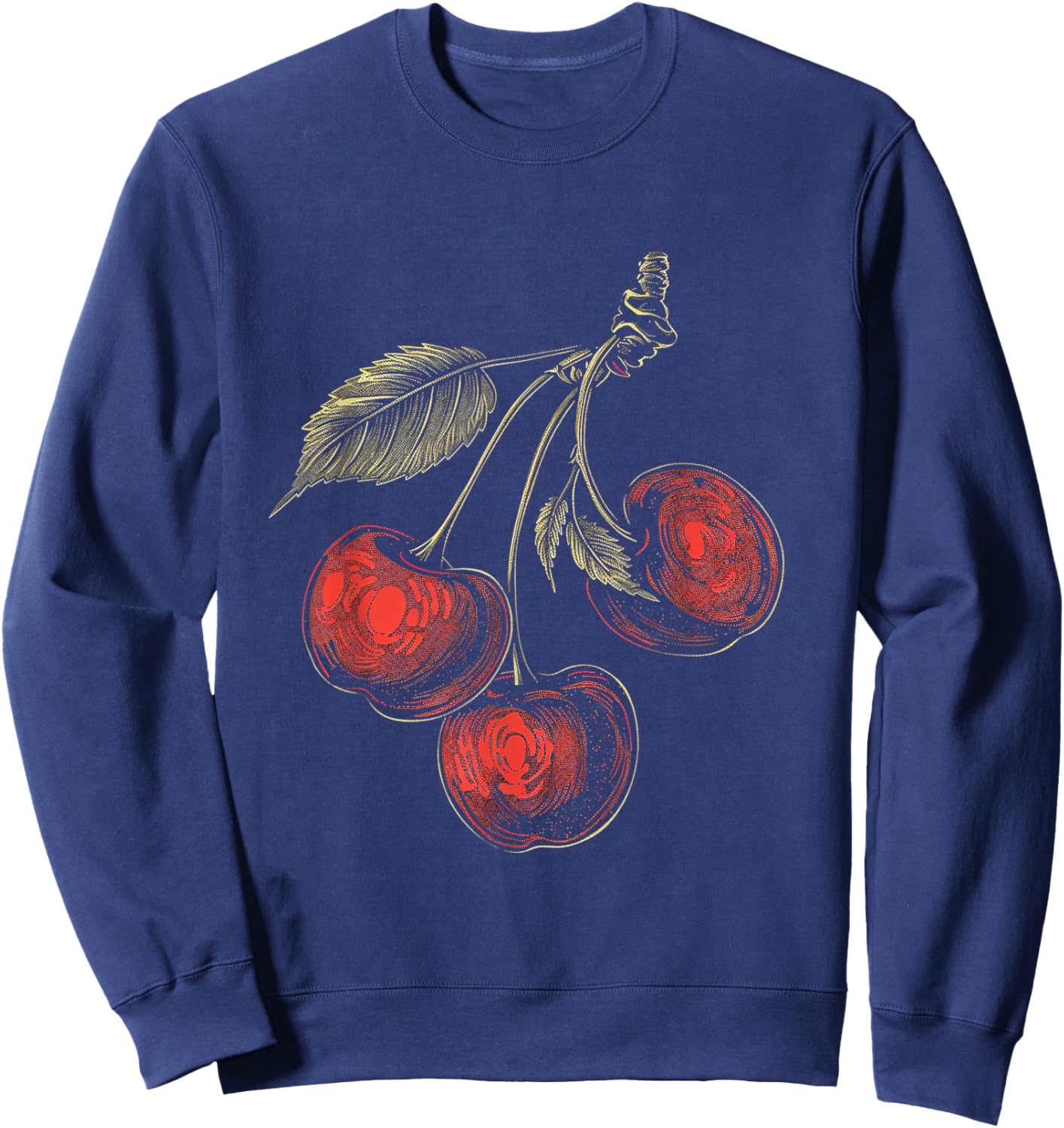 Vintage Cherry Sweatshirt - Sweatshirt | Navy