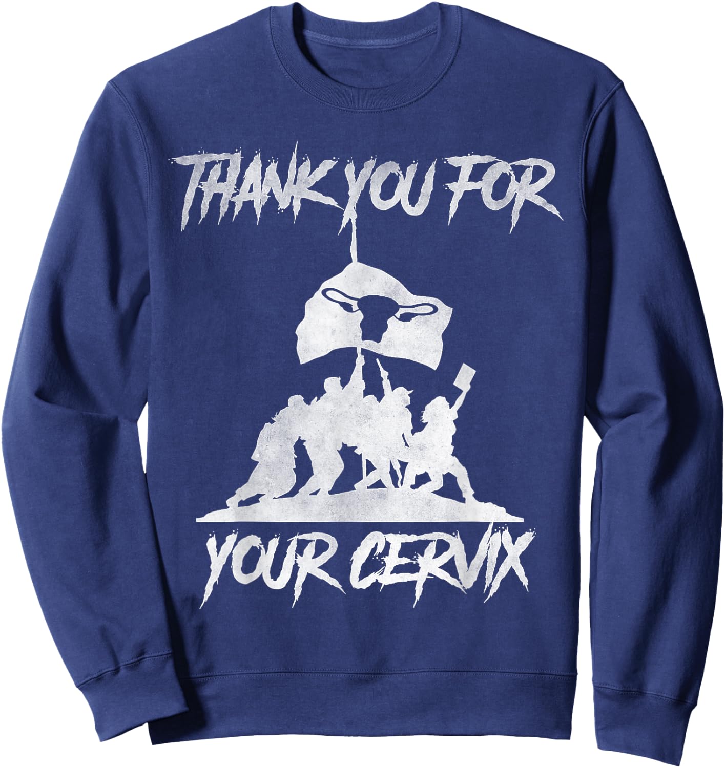 Thank you for your cervix Sweatshirt - Sweatshirt | Navy