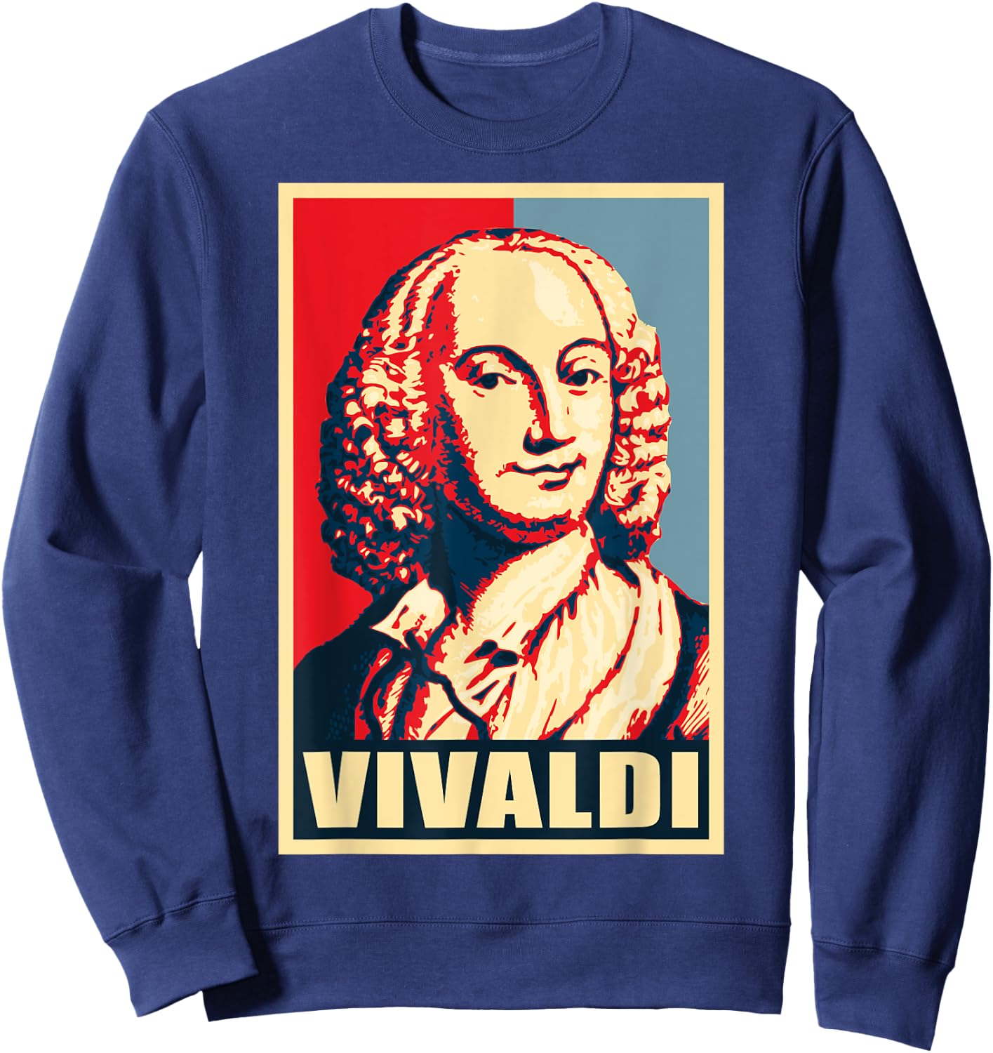 Antonio Vivaldi Classical Music Composer Retro Sweatshirt - Sweatshirt | Navy