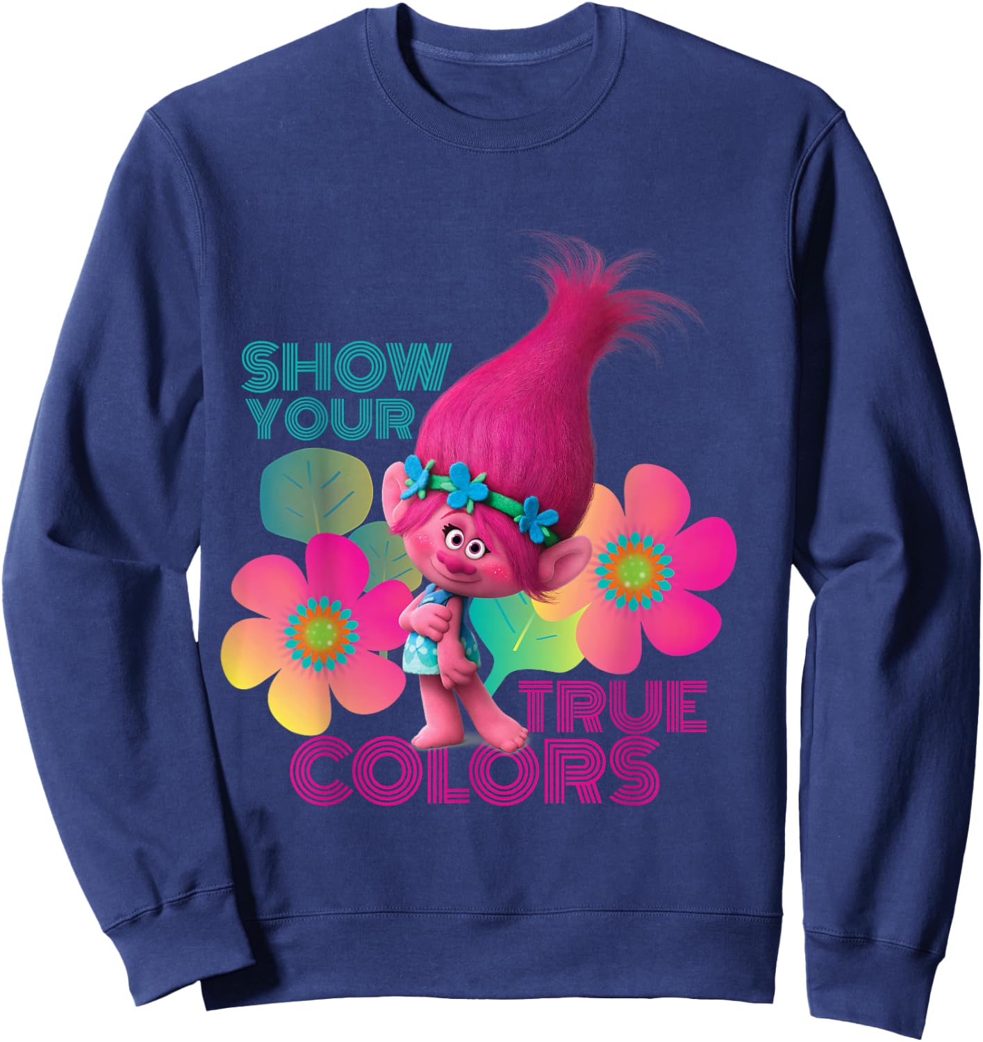 DreamWorks Trolls Show Your True Colors Sweatshirt - Sweatshirt | Navy