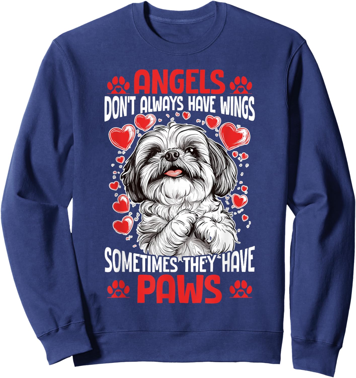 Shih Tzu Dog Owner Sweatshirt - Sweatshirt | Navy