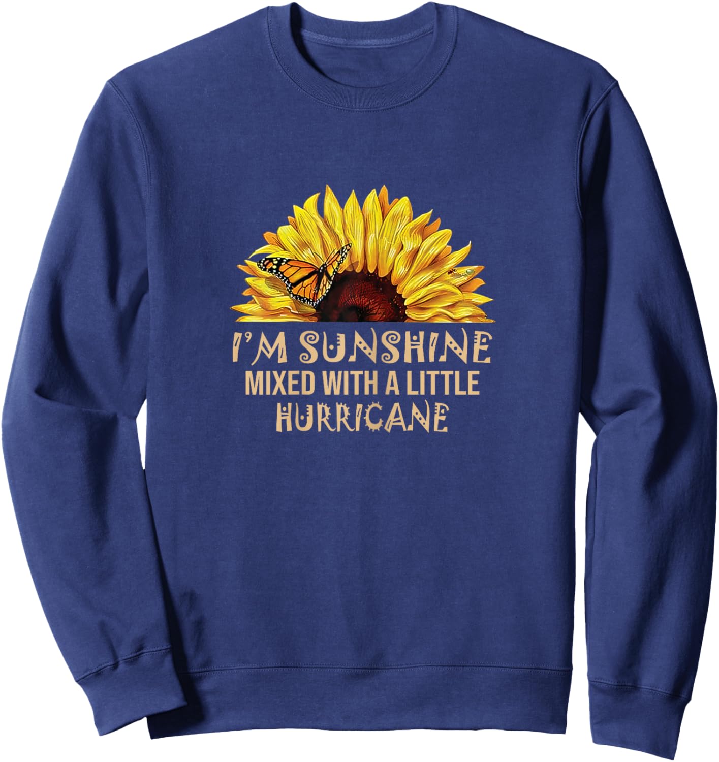 I'm Sunshine Mixed with Little Hurricane Sweatshirt - Sweatshirt | Navy