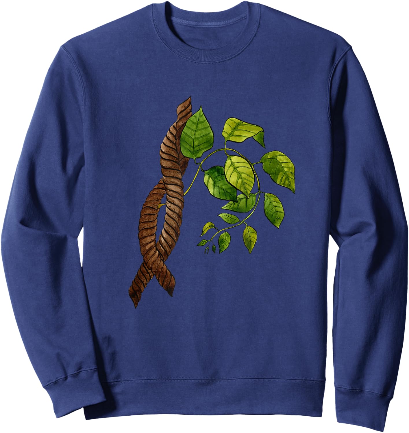 Ayahuasca House Plant DMT Green Leaf Leaves Mind Spirit Sweatshirt - Sweatshirt | Navy