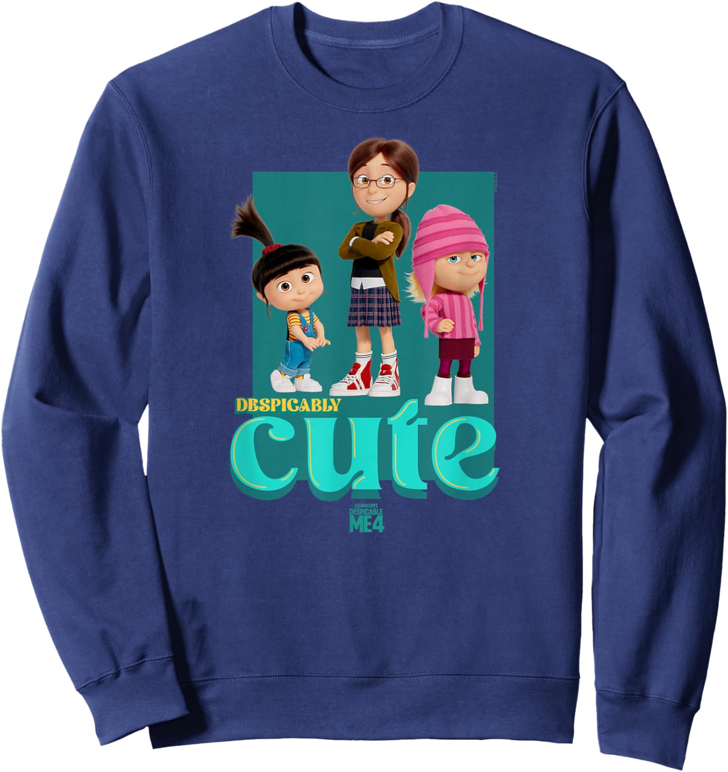 Minions Despicable Me 4 Despicably Cute Sweatshirt - Sweatshirt | Navy