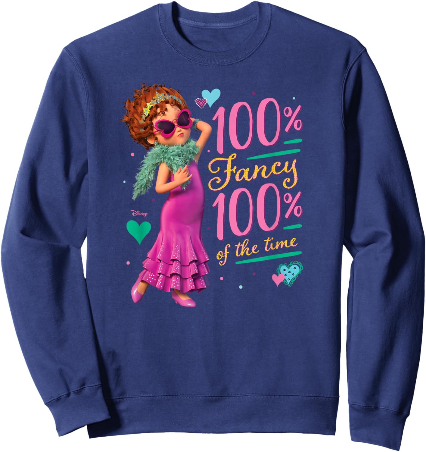Fancy Nancy - 100% Fancy 100% of The Time Sweatshirt - Sweatshirt | Navy