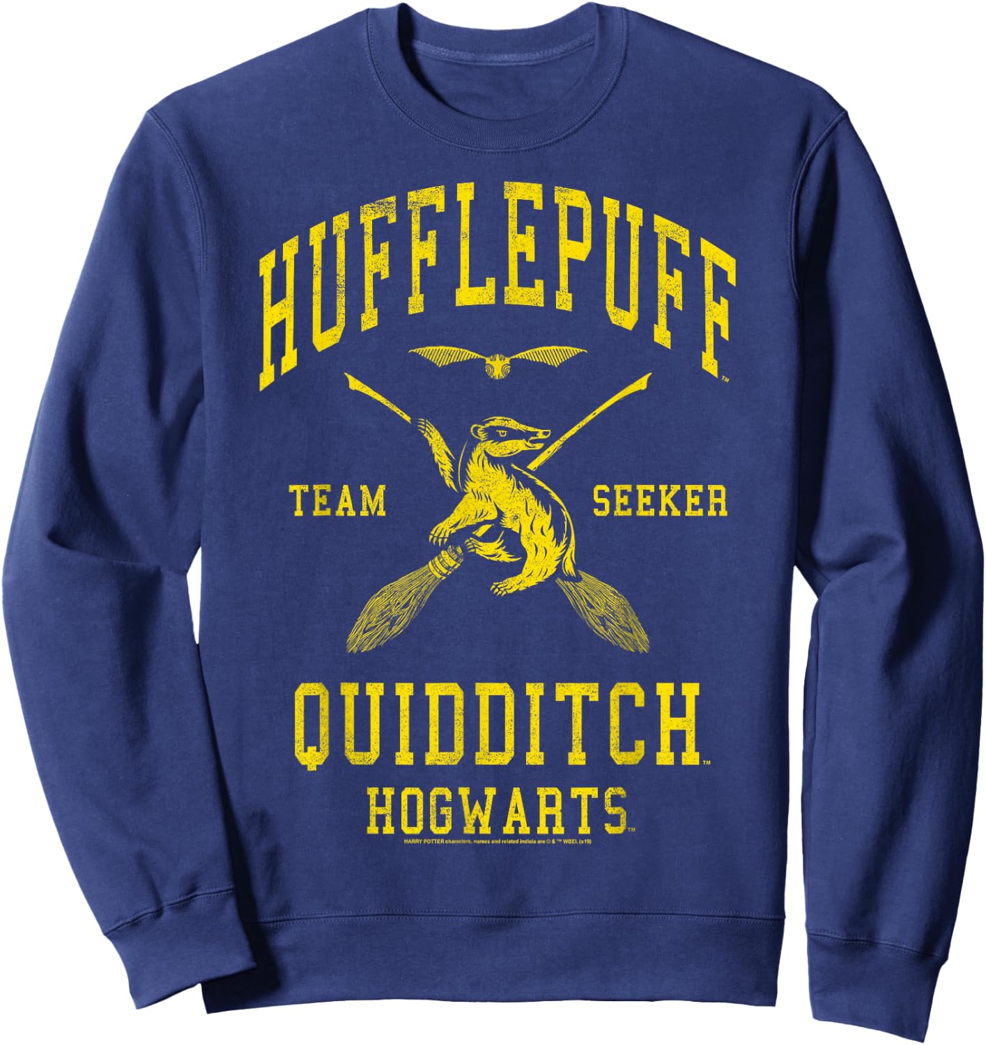 Harry Potter Hufflepuff Quidditch Team Seeker Sweatshirt - Sweatshirt | Navy
