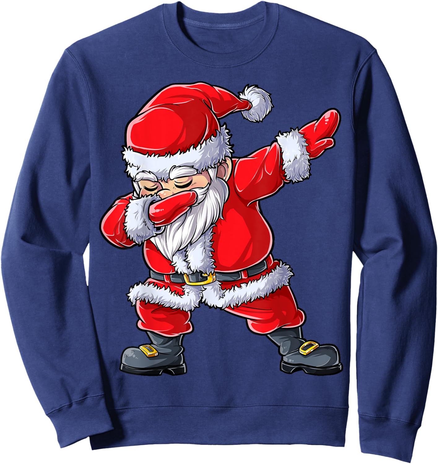 Dabbing Santa Claus Christmas Boys Men Funny Xmas Dab Dance Sweatshirt - Sweatshirt | Navy