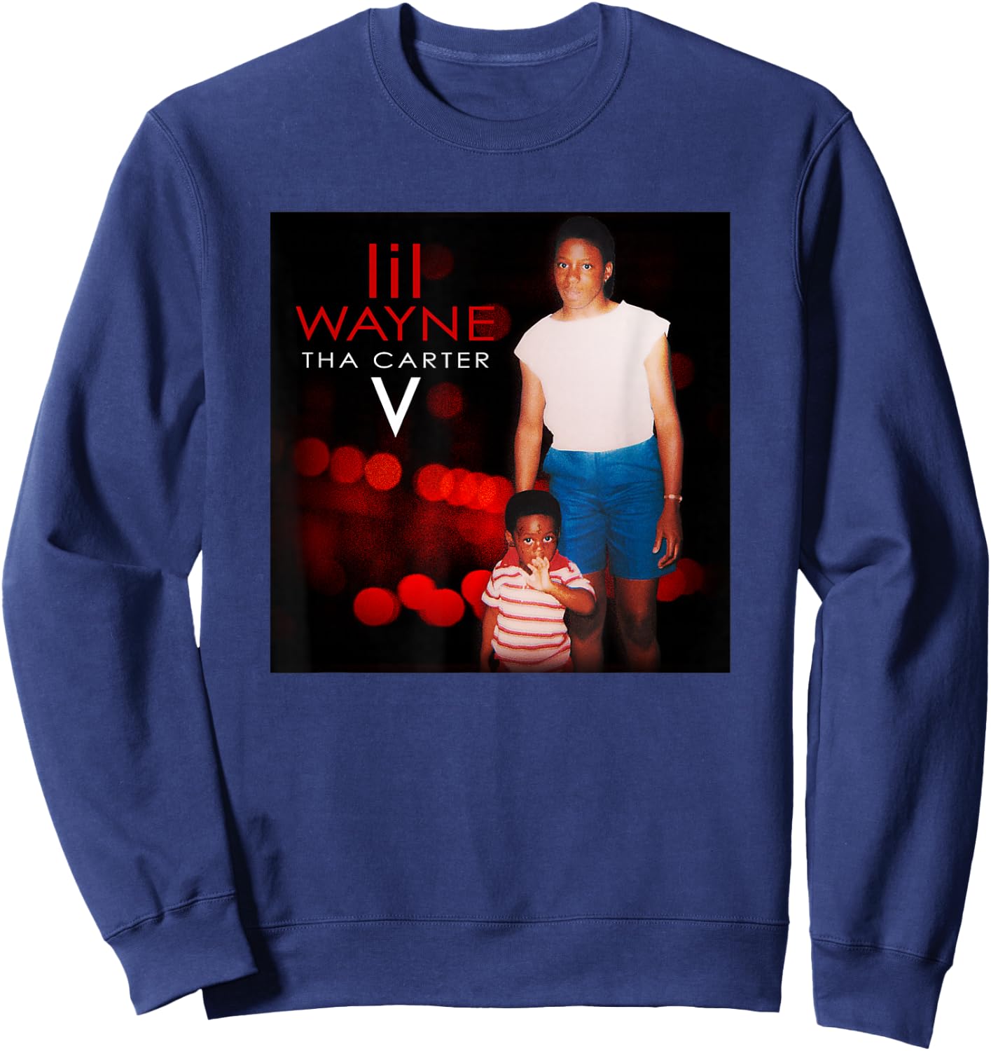 Lil Wayne The Carter V Photo Small Sweatshirt - Sweatshirt | Navy