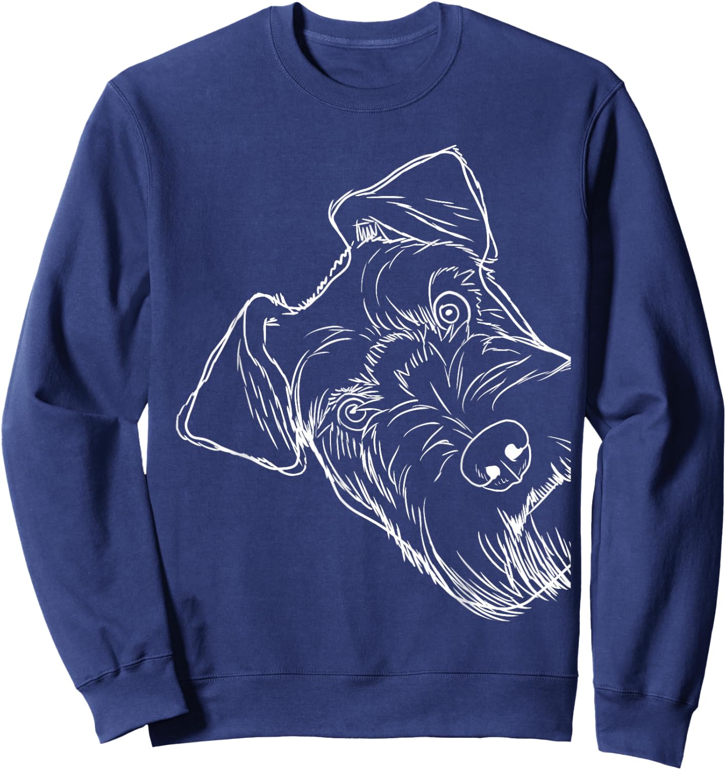 Funny Dog Schnauzer Sweatshirt - Sweatshirt | Navy