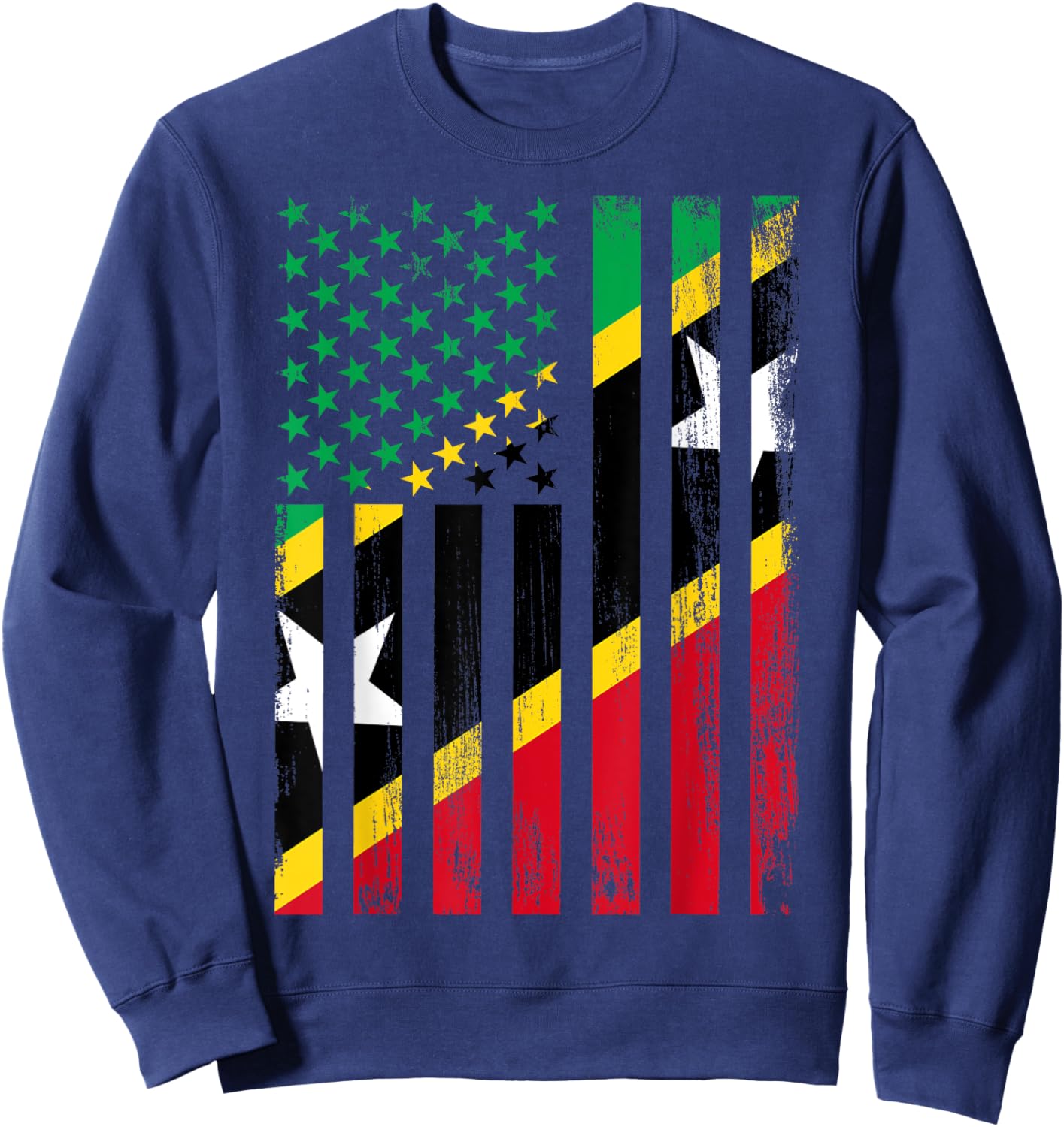Saint Kitts and Nevis & USA Sweatshirt - Sweatshirt | Navy