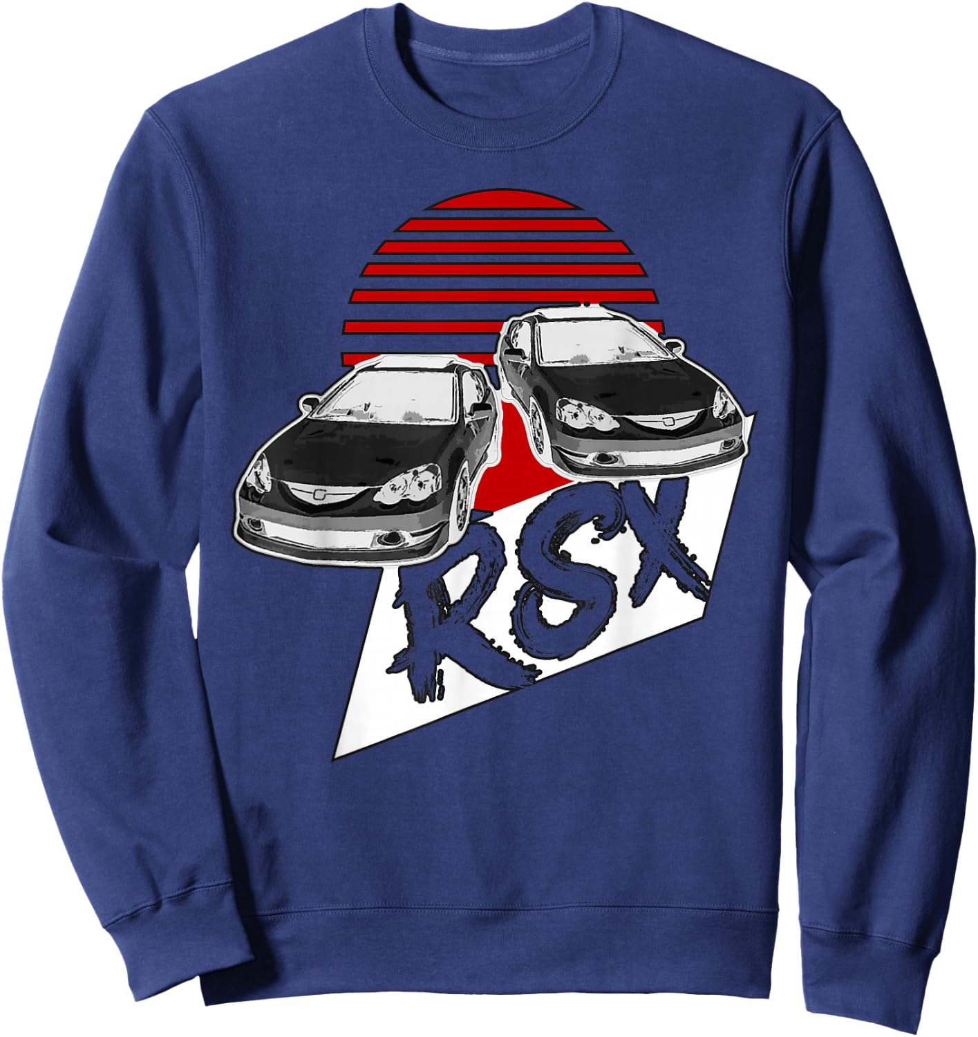 Rexy RSX DC5 4banger Sports Coupe Race Car JDM Sweatshirt - Sweatshirt | Navy
