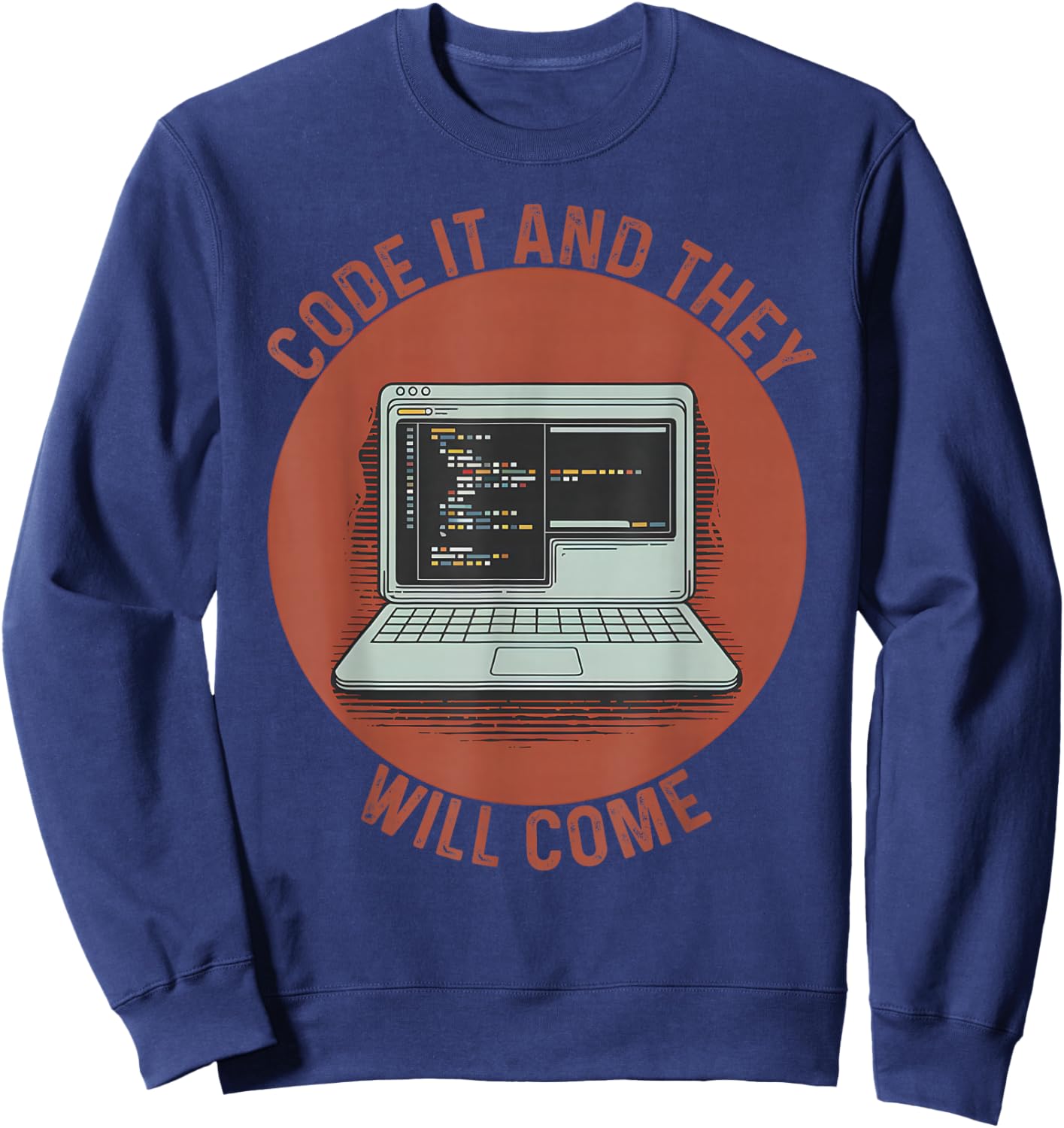 Funny Web Developer Full Stack Programmer Web Developer Sweatshirt - Sweatshirt | Navy